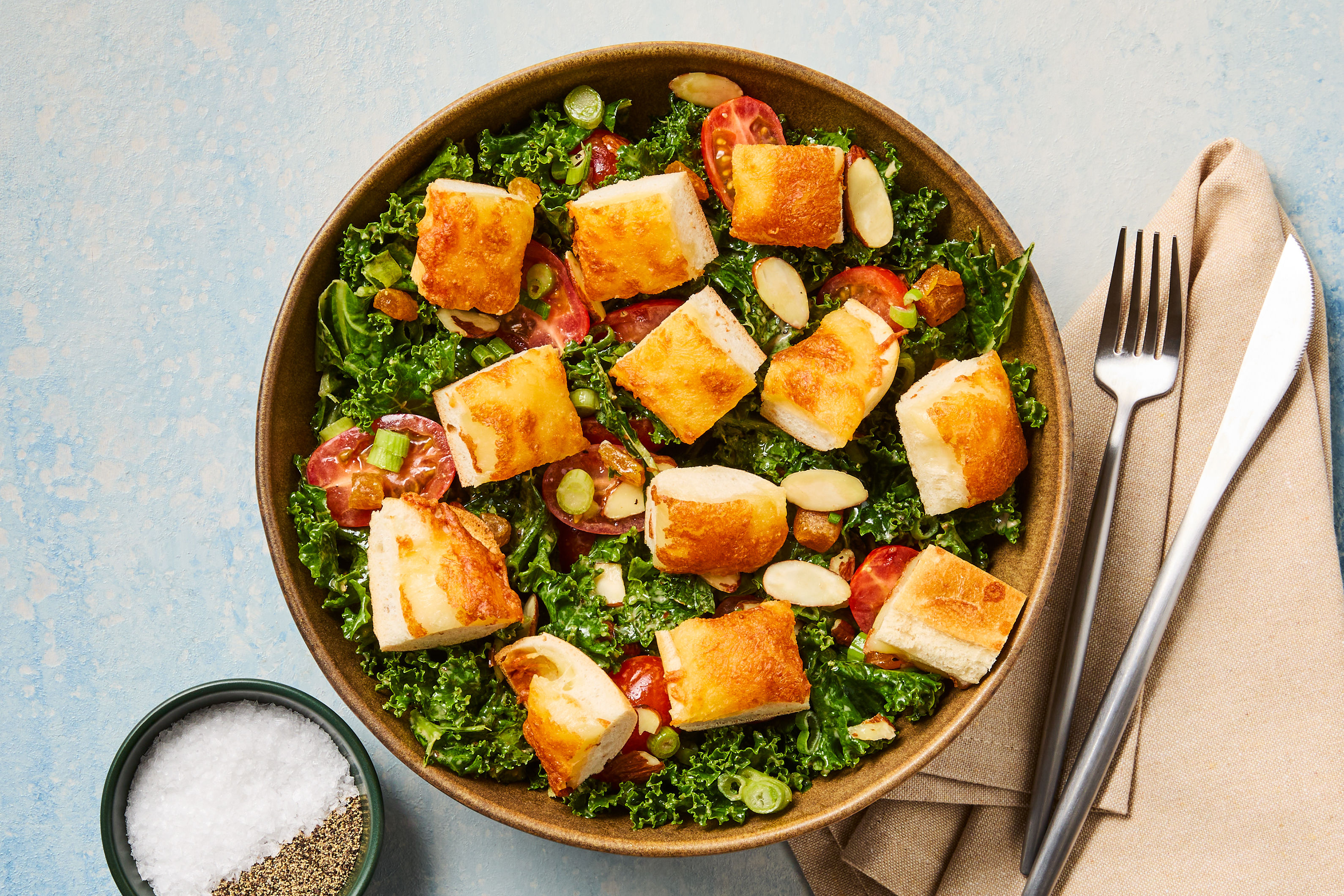 Chicken, Apricot & Almond Kale Salad 