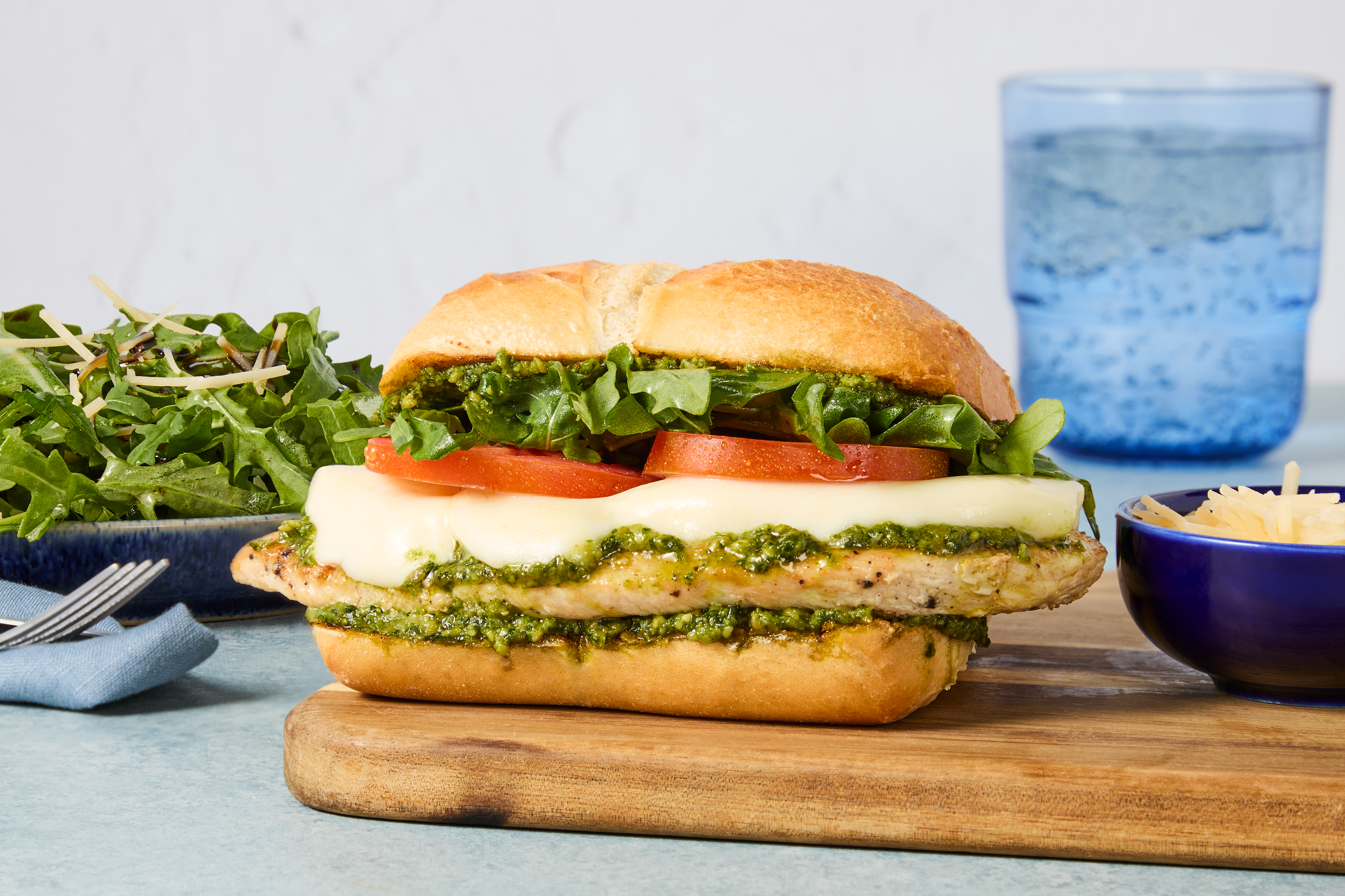 Presto! Pesto Caprese Chicken Sandos