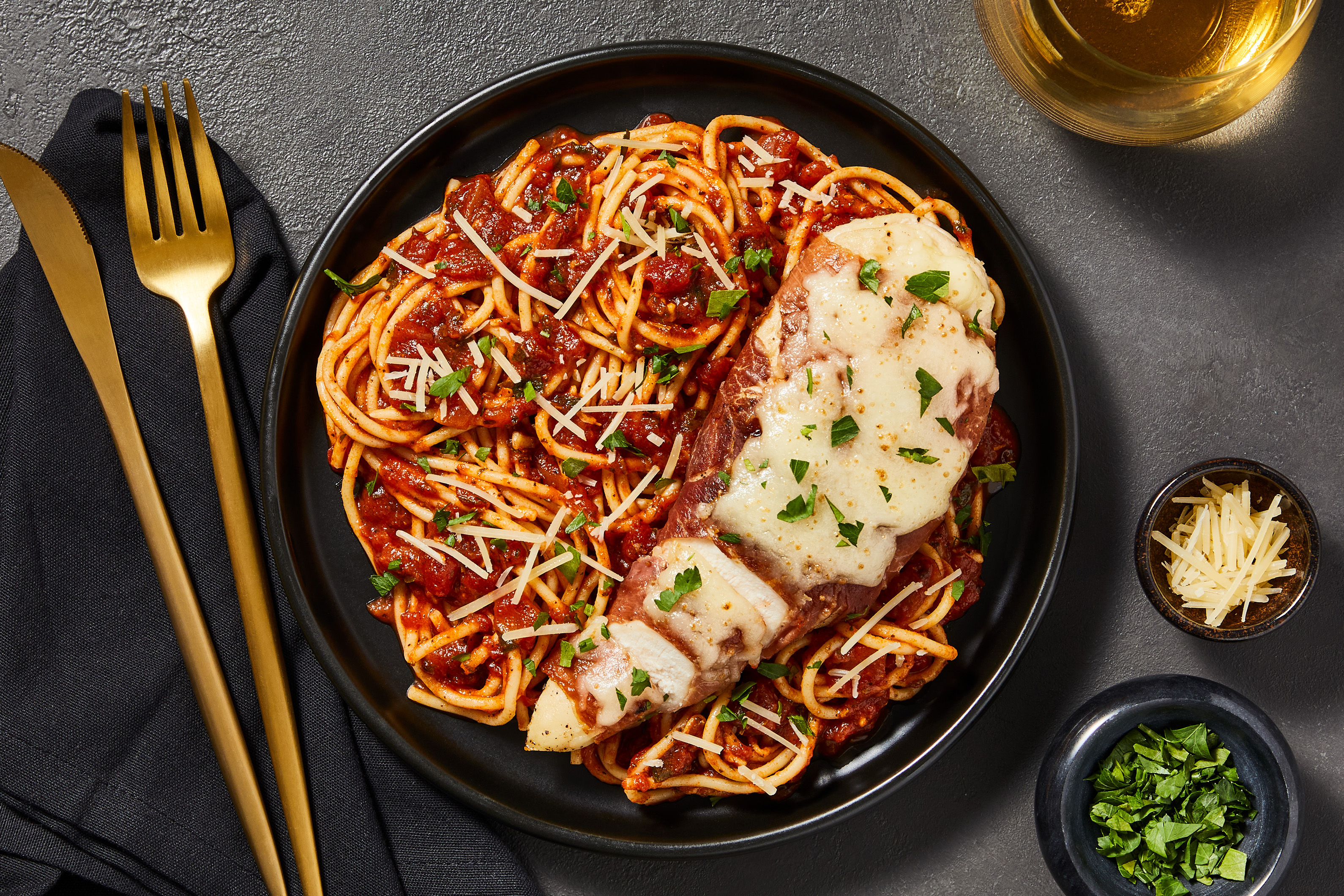 Cheesy Prosciutto-Wrapped Chicken