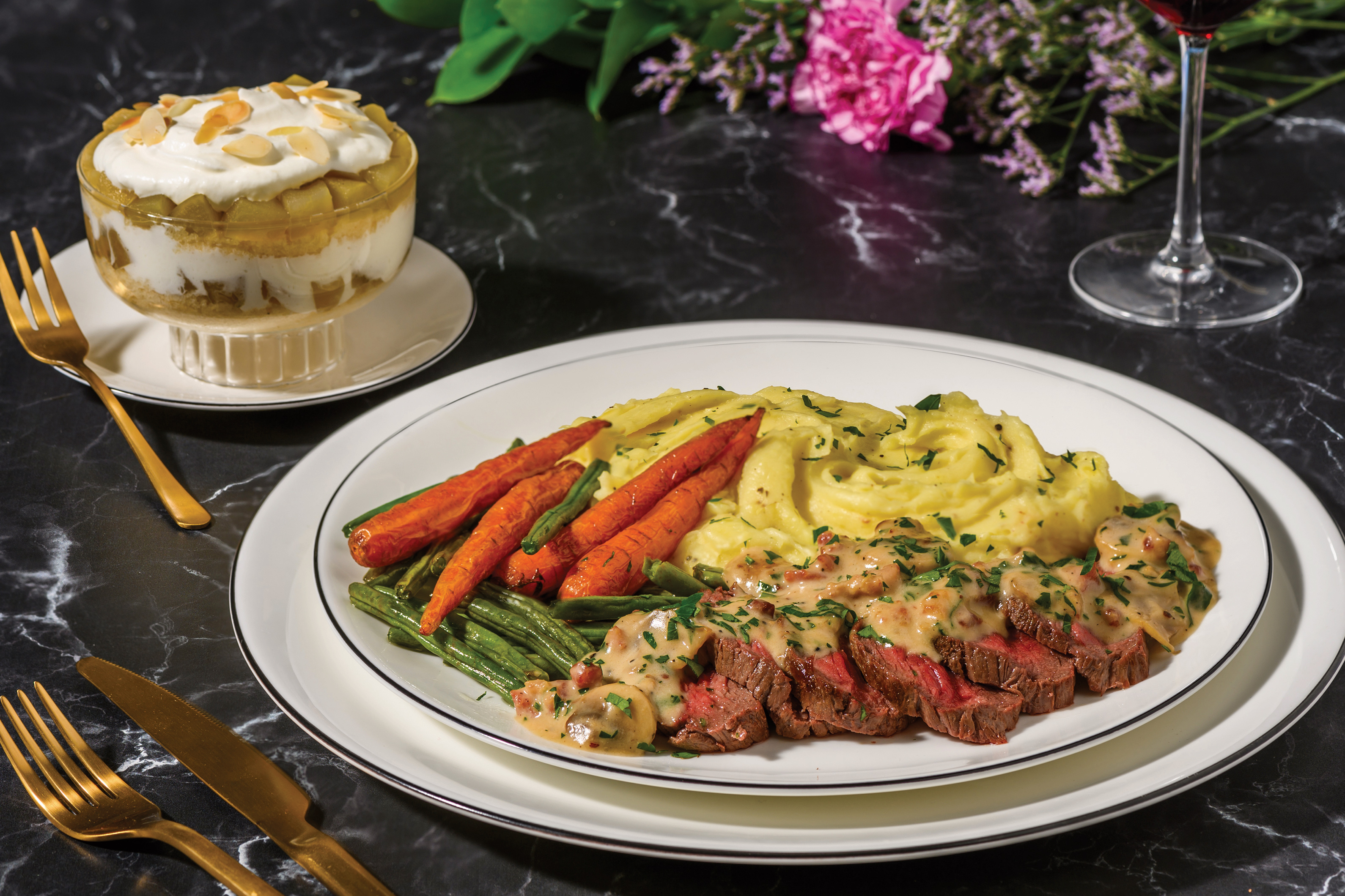 Premium Sirloin Tip & Creamy Mash for Dinner