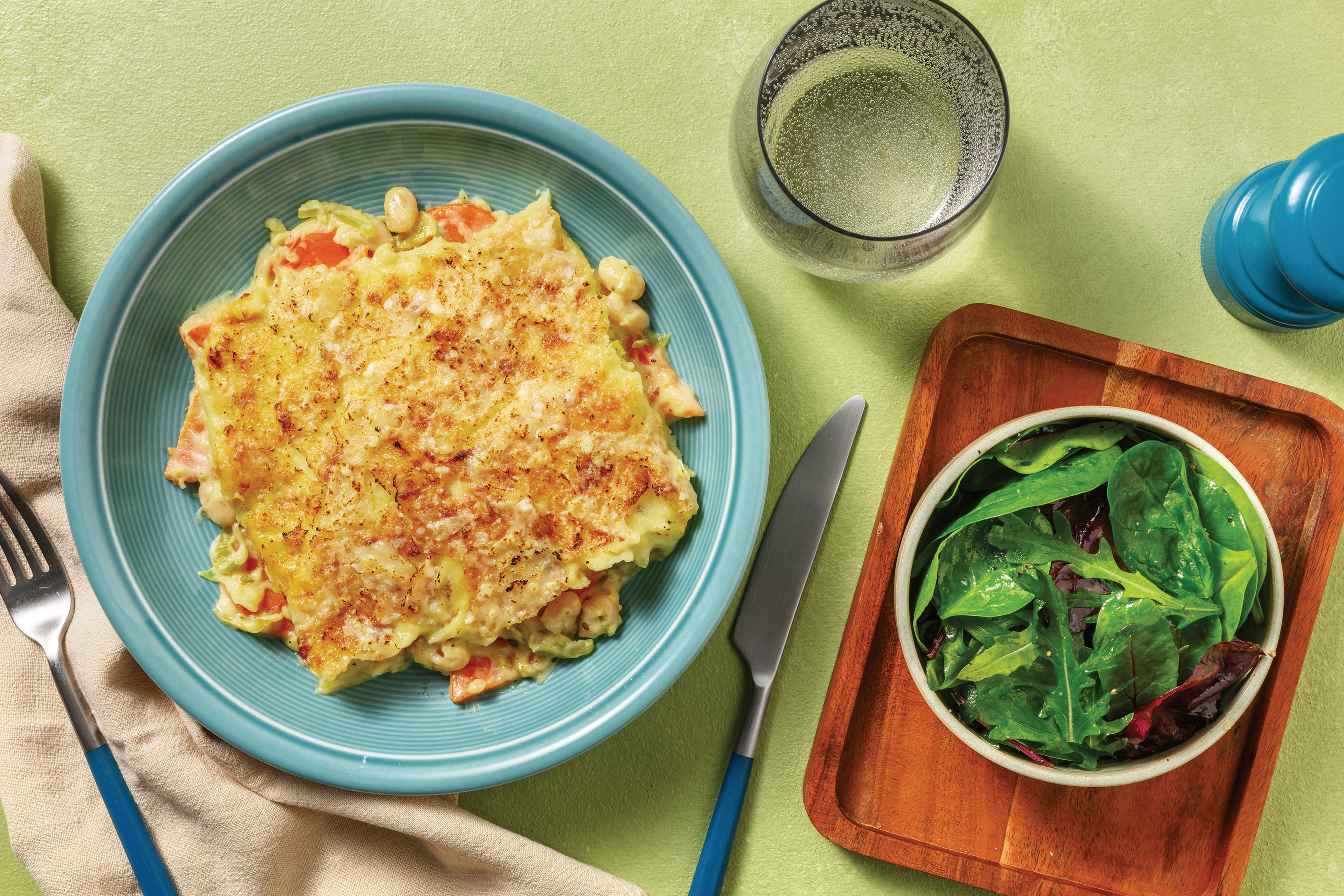Rustic Cannellini Bean & Leek Pie