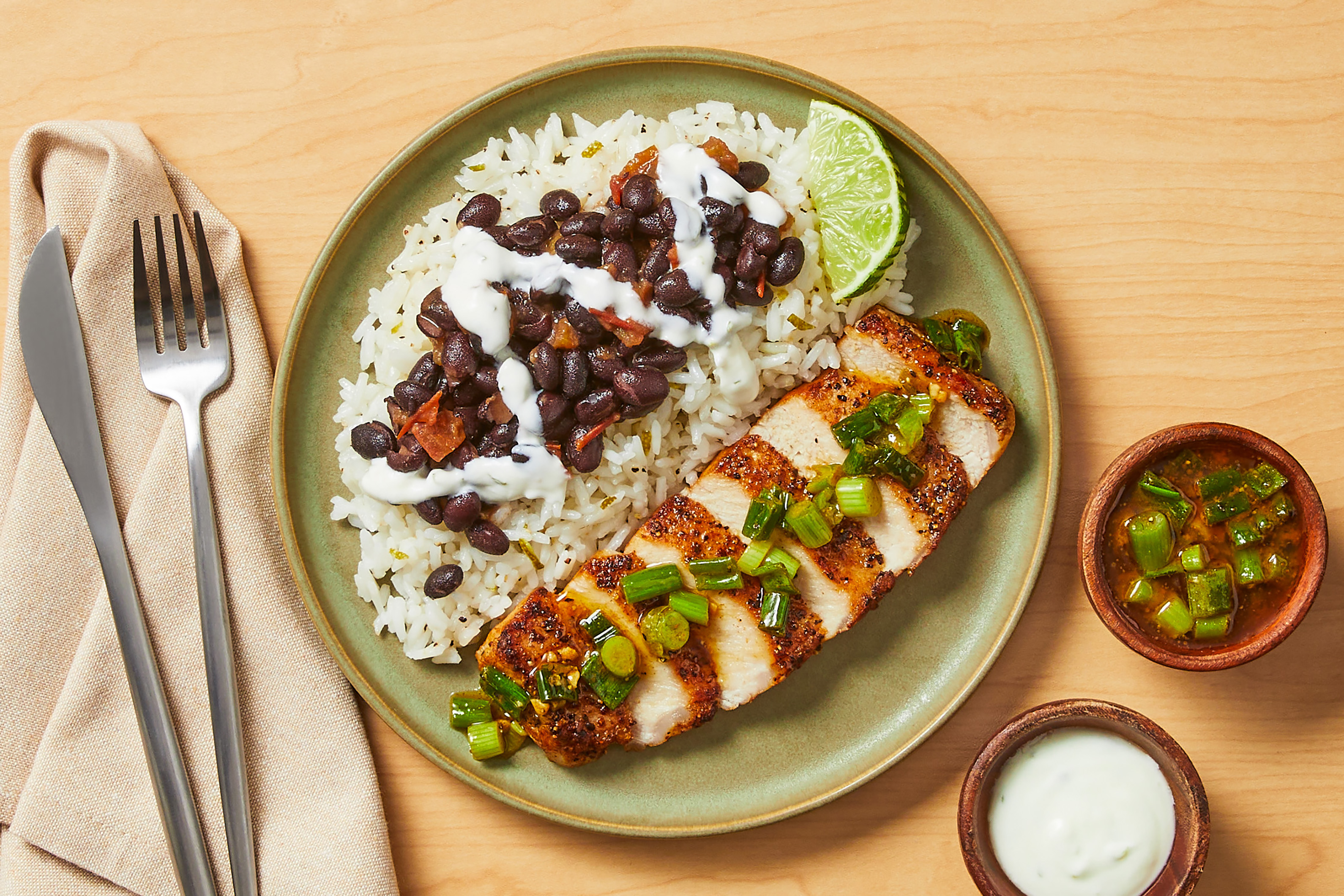 Beef Tenderloin with Zesty Green Onion Salsa