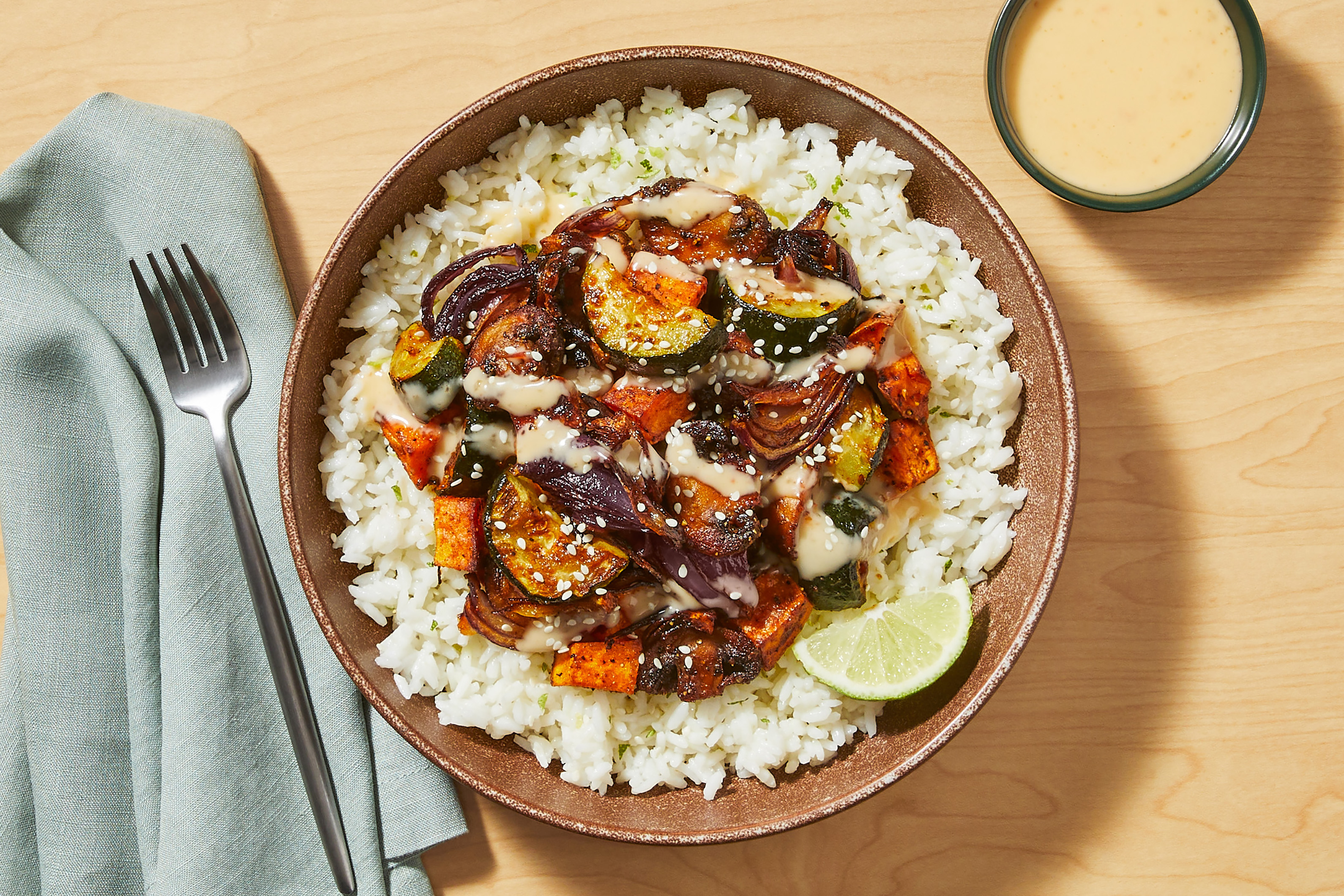 Honey Miso Tofu & ’Shroom Jumble
