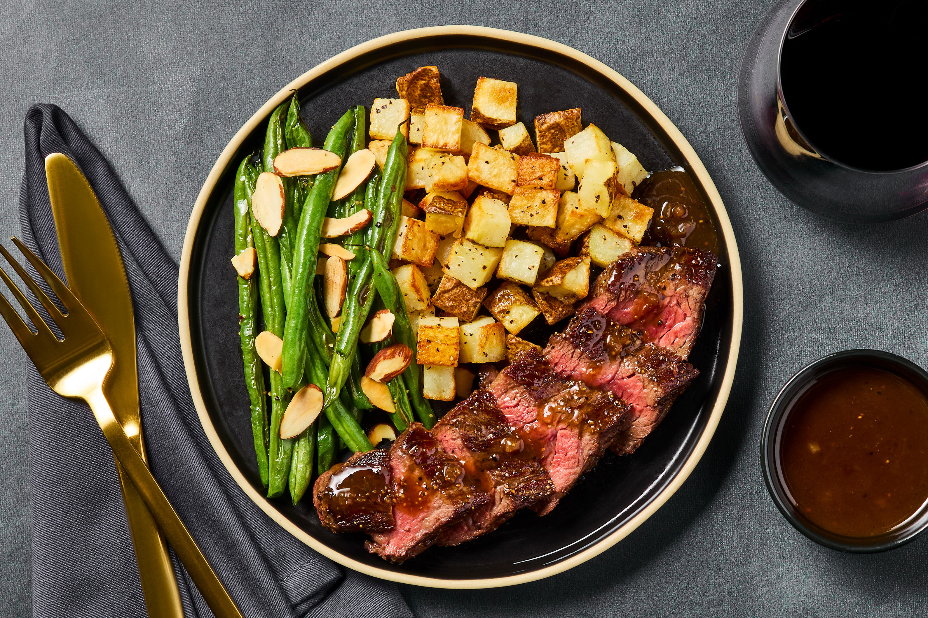 Sirloin Steak with Tangy Fig Sauce