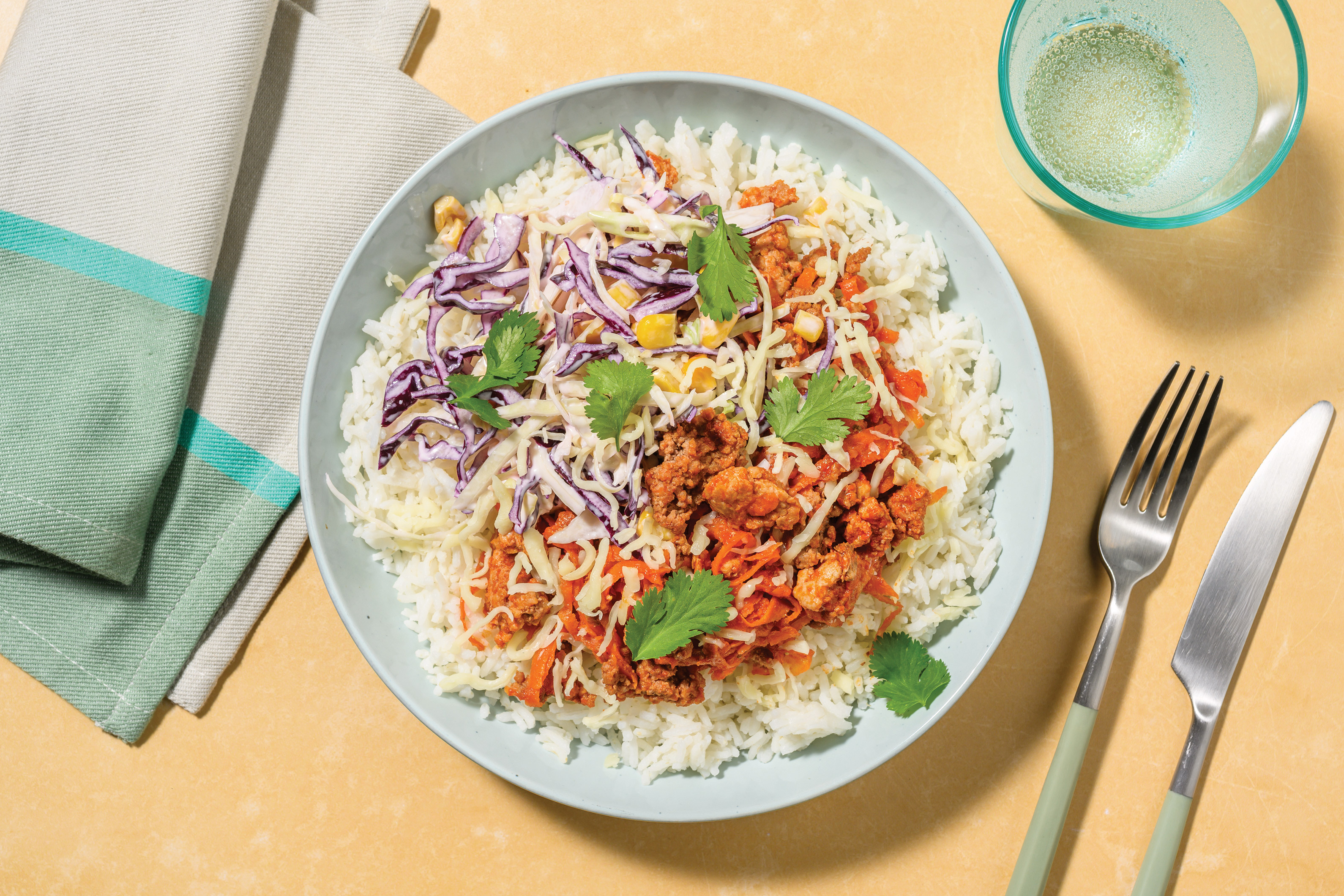 Mexican Beef & Pork Rice Bowl