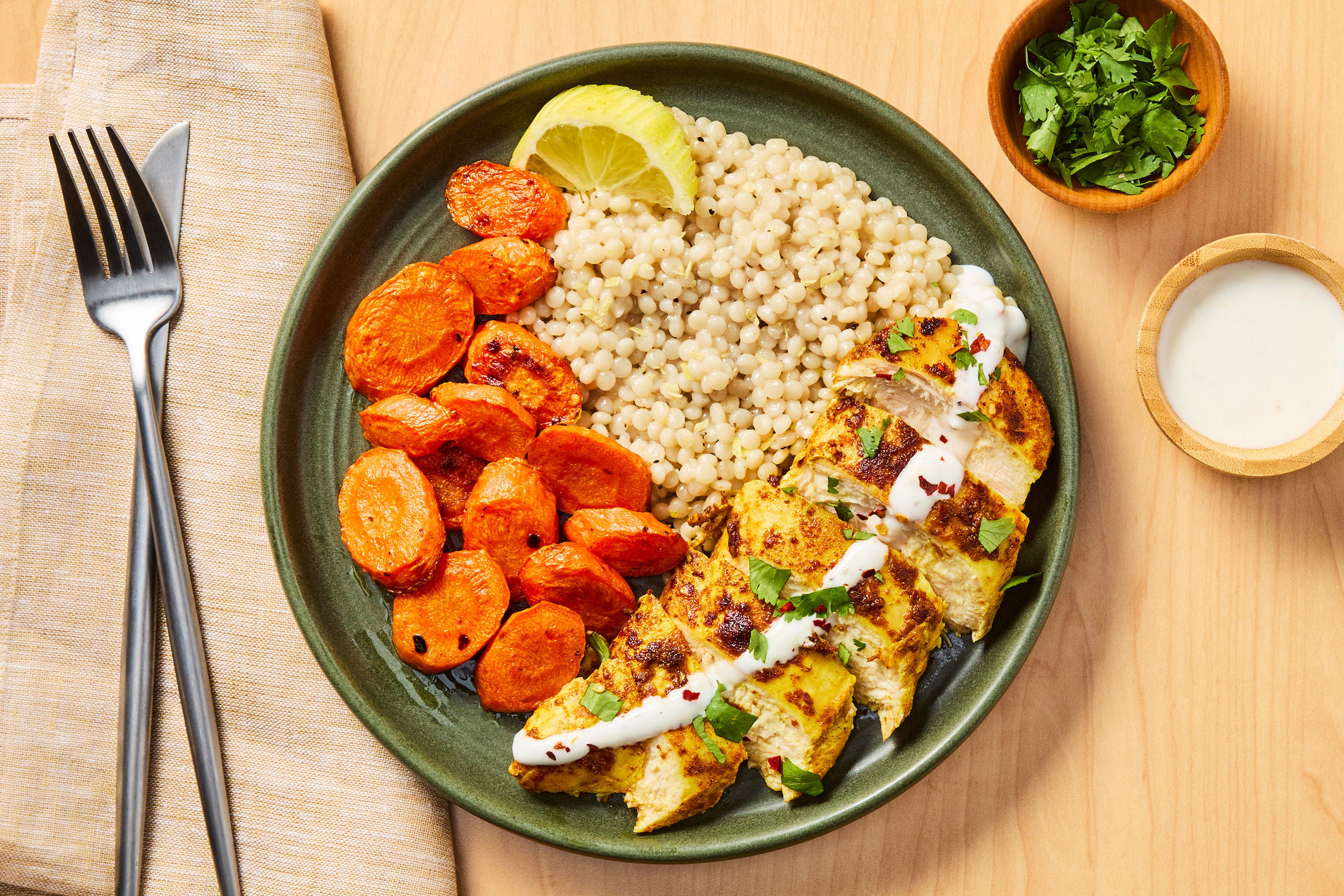 Yogurt-Marinated Chicken & Garlic Sauce