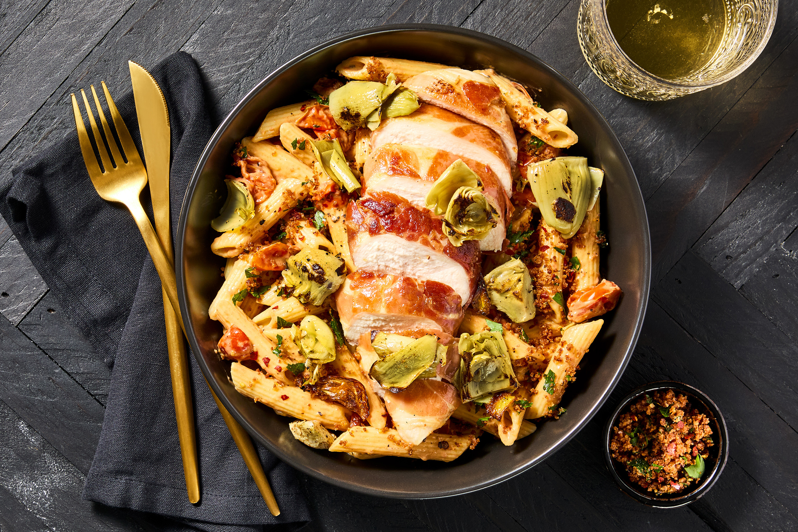 Prosciutto Chicken & Roasted Artichokes