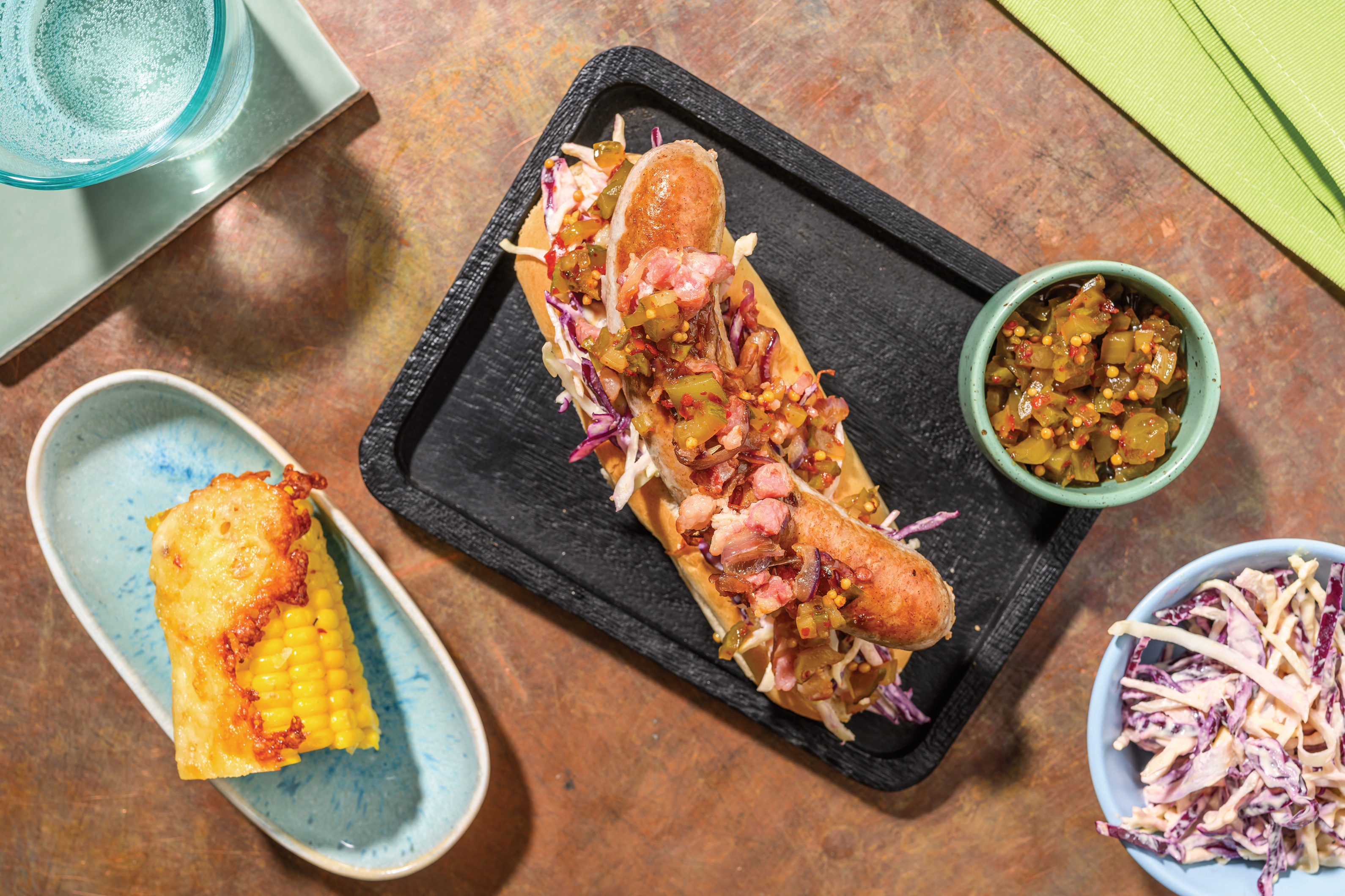 Smokey Beef Sausage & Bacon Hot Dogs