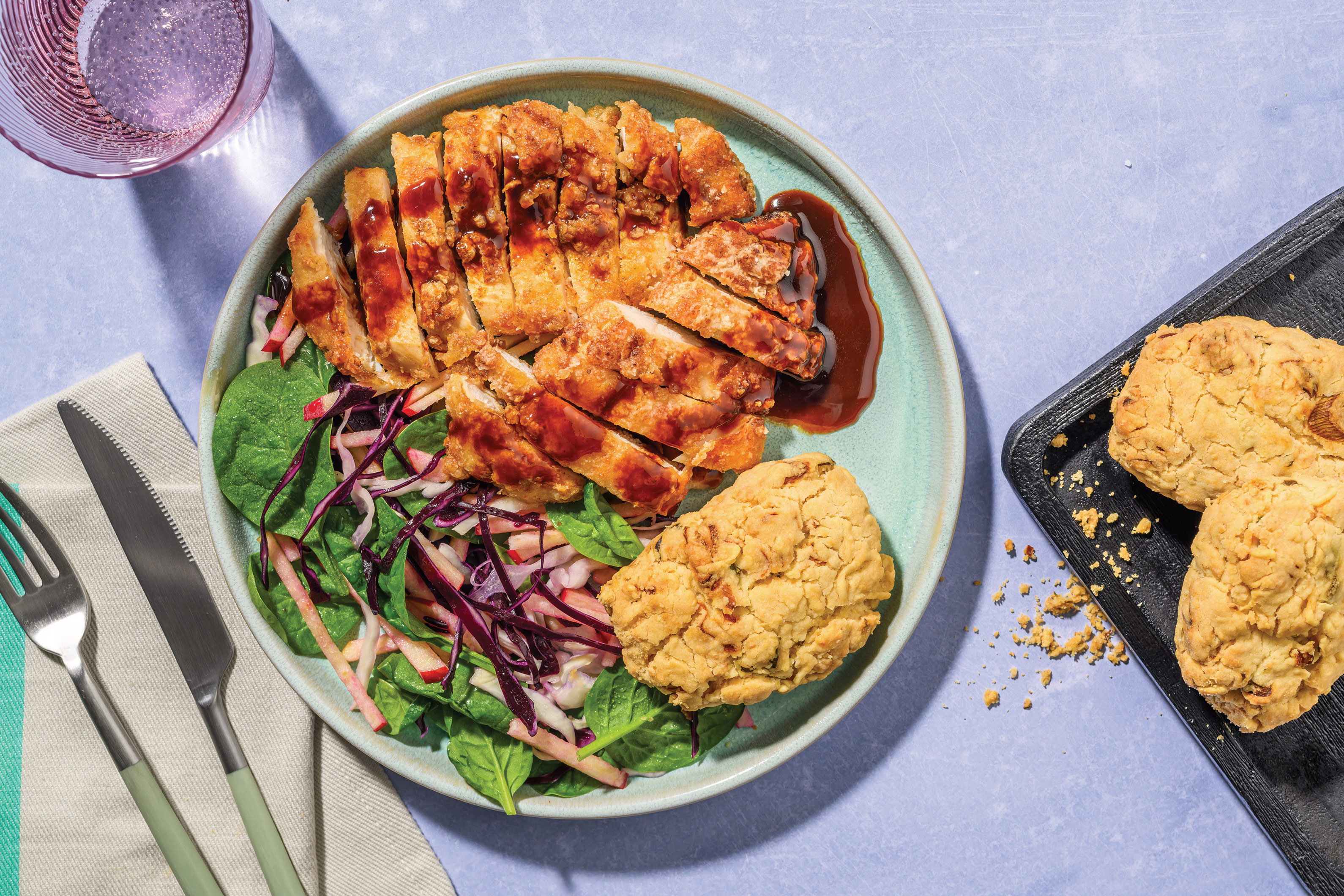 Southern Fried Chicken & Cheddar Biscuits