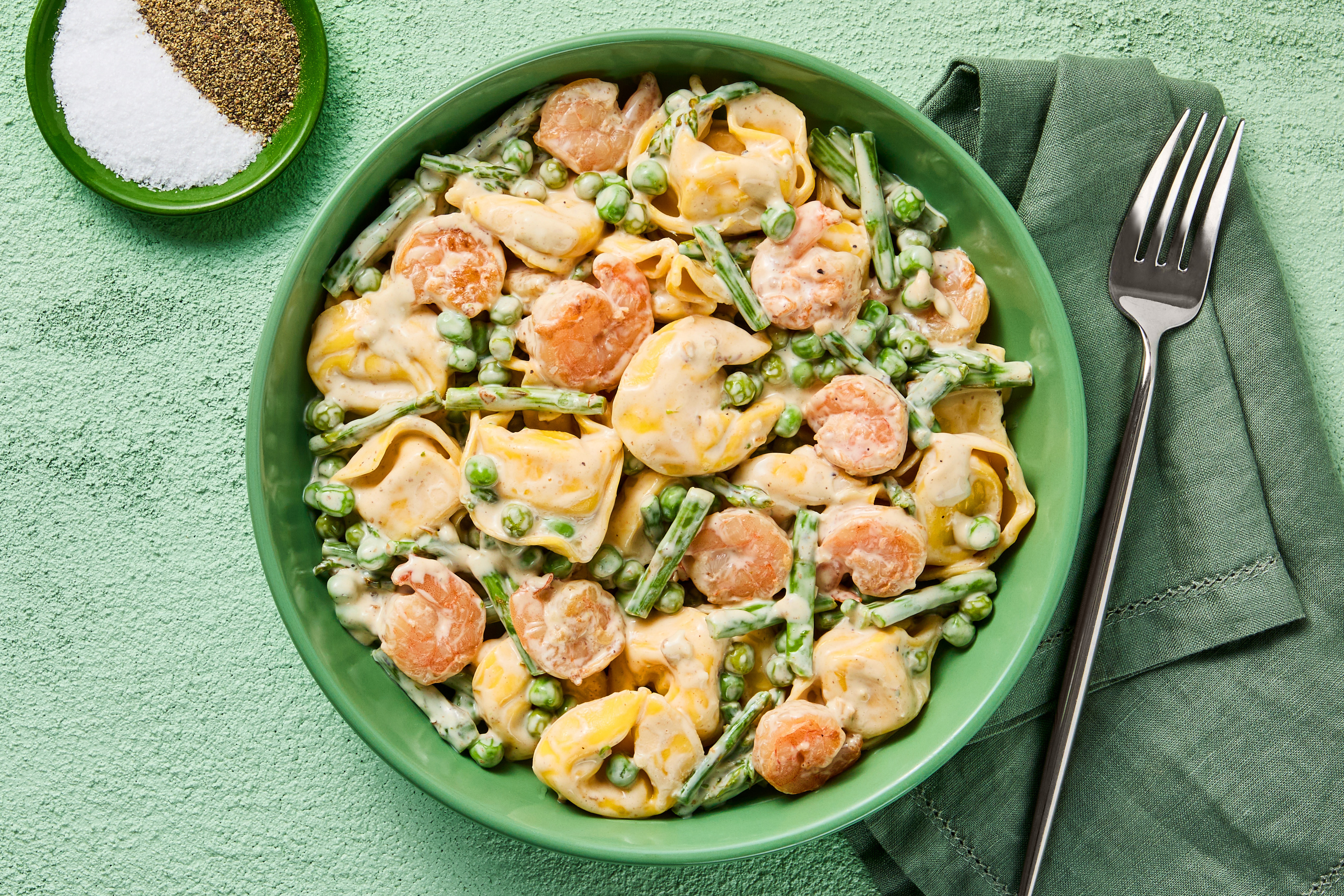 Creamy Lemon-Garlic Shrimp Tortelloni