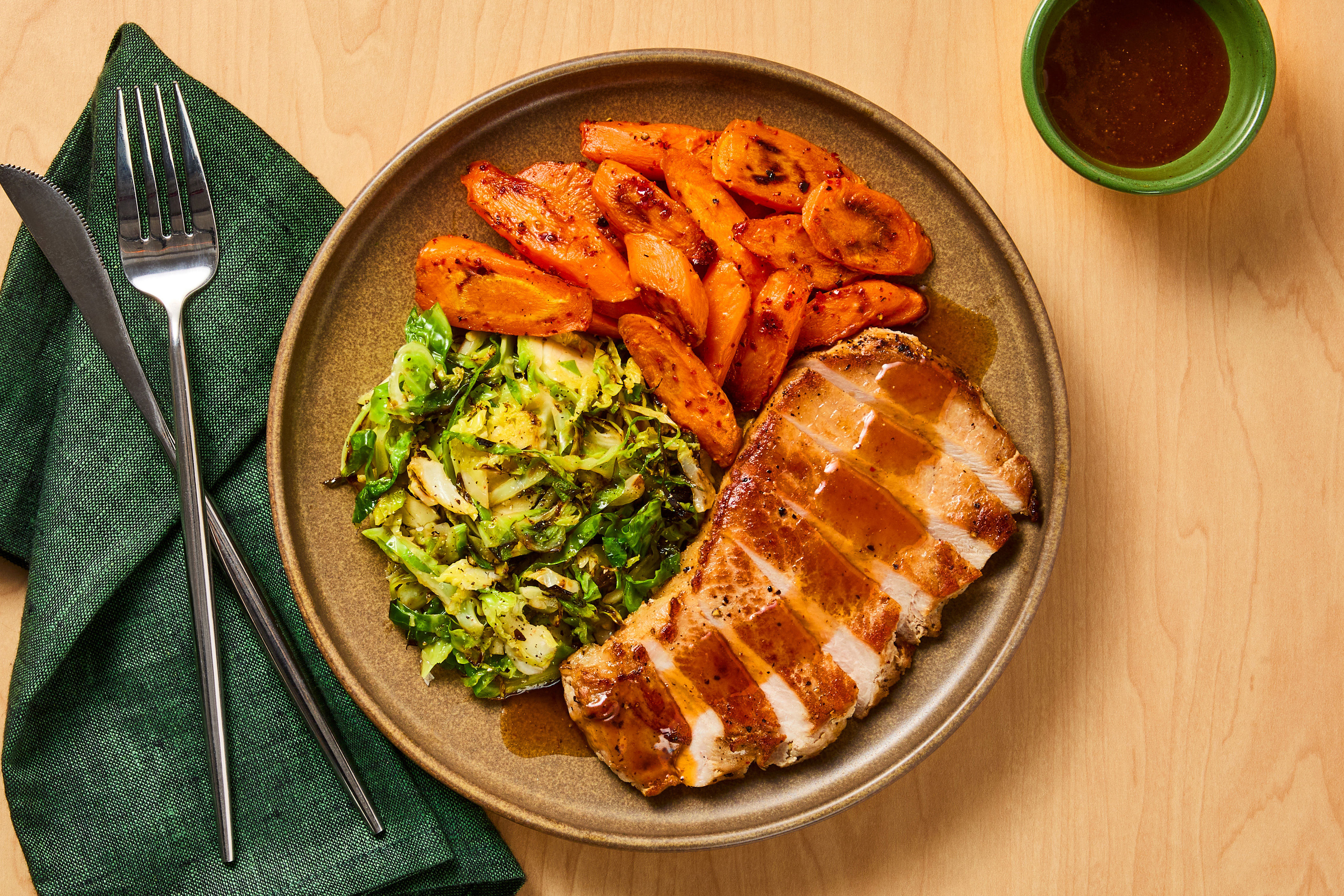 Sweet Heat Maple Sriracha Pork Chops