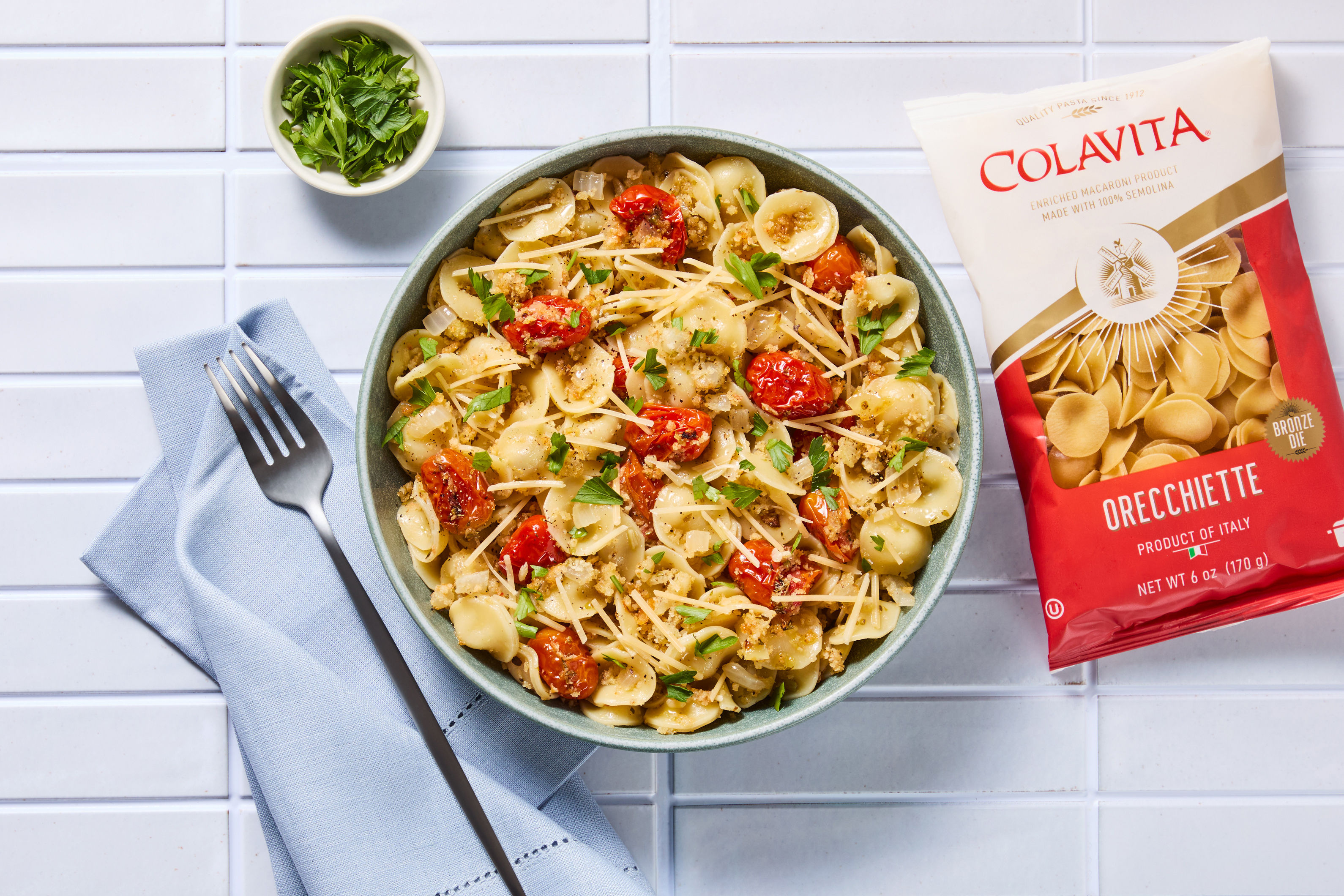 Puglia-Style Roasted Tomato Orecchiette