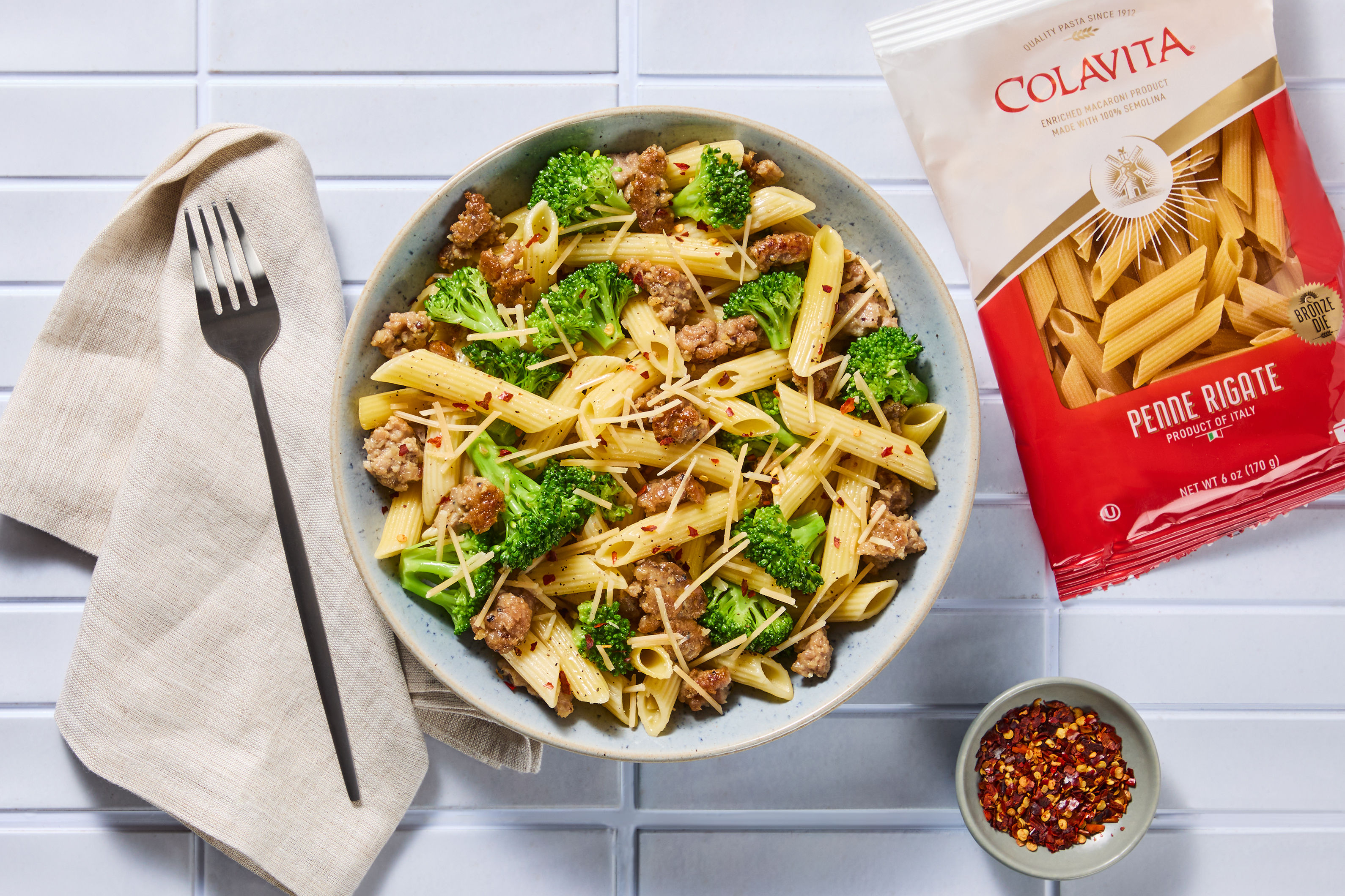 Molise-Style Chicken Sausage Penne