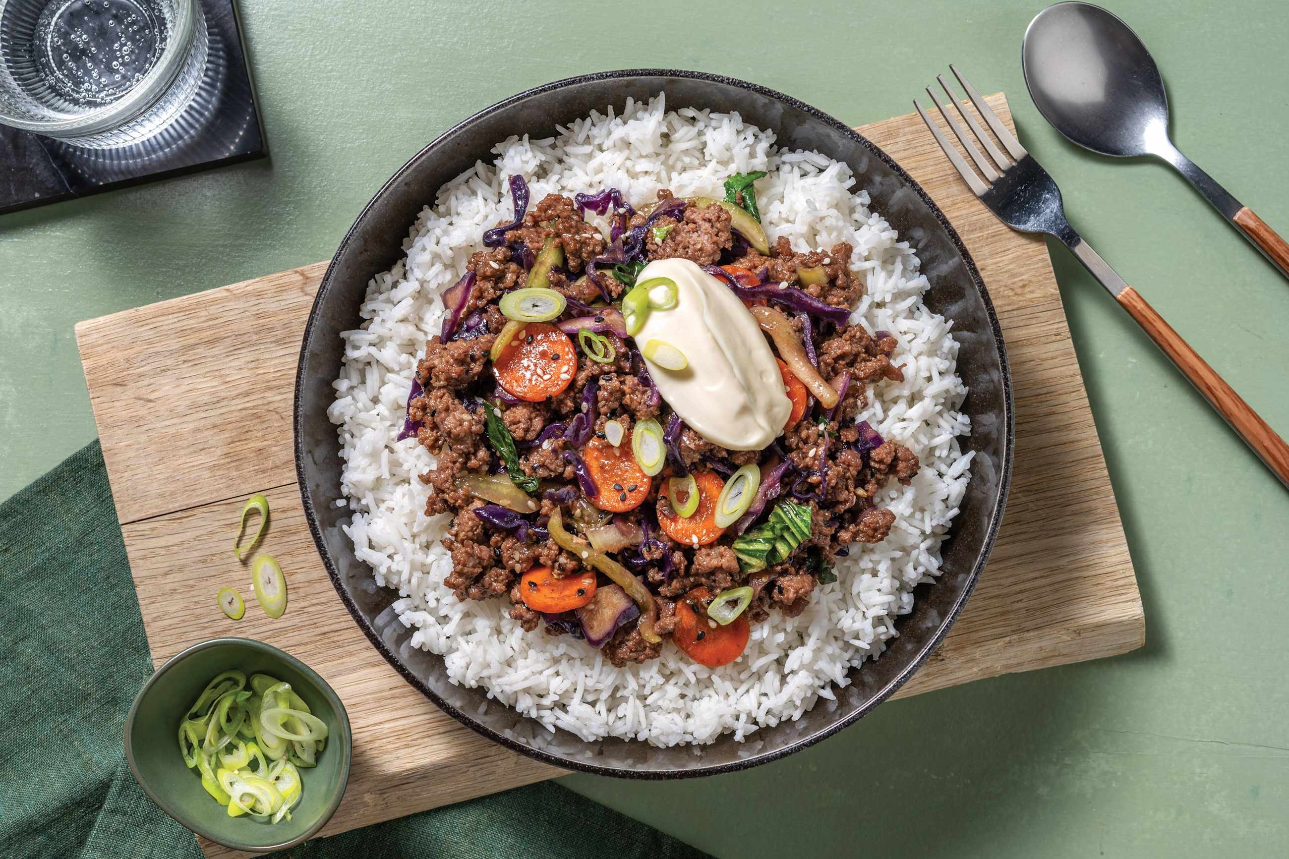 Quick Saucy Teriyaki Beef and Prawns Stir-Fry
