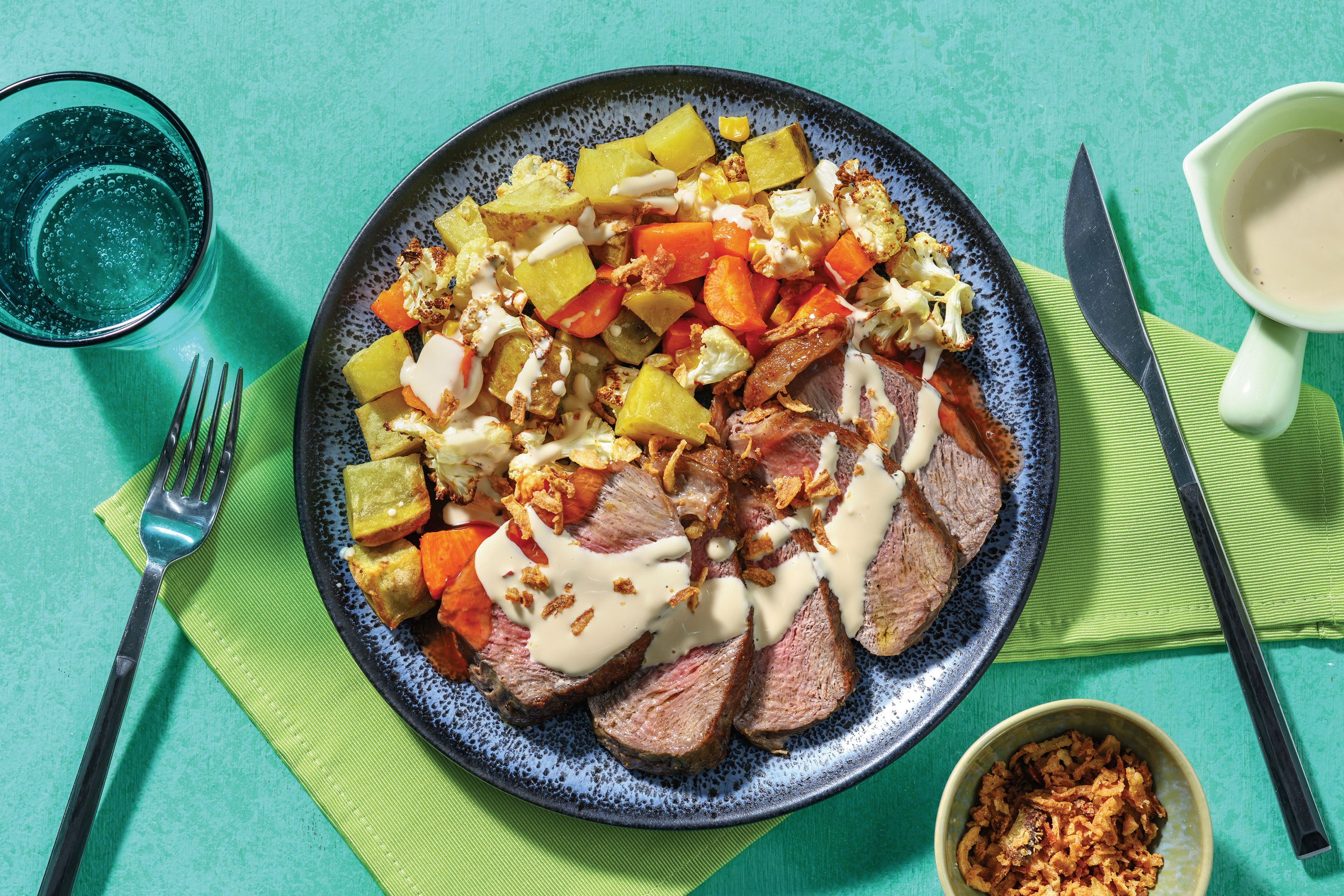 Sweet Chilli Beef Rump & Corn Veggie Toss