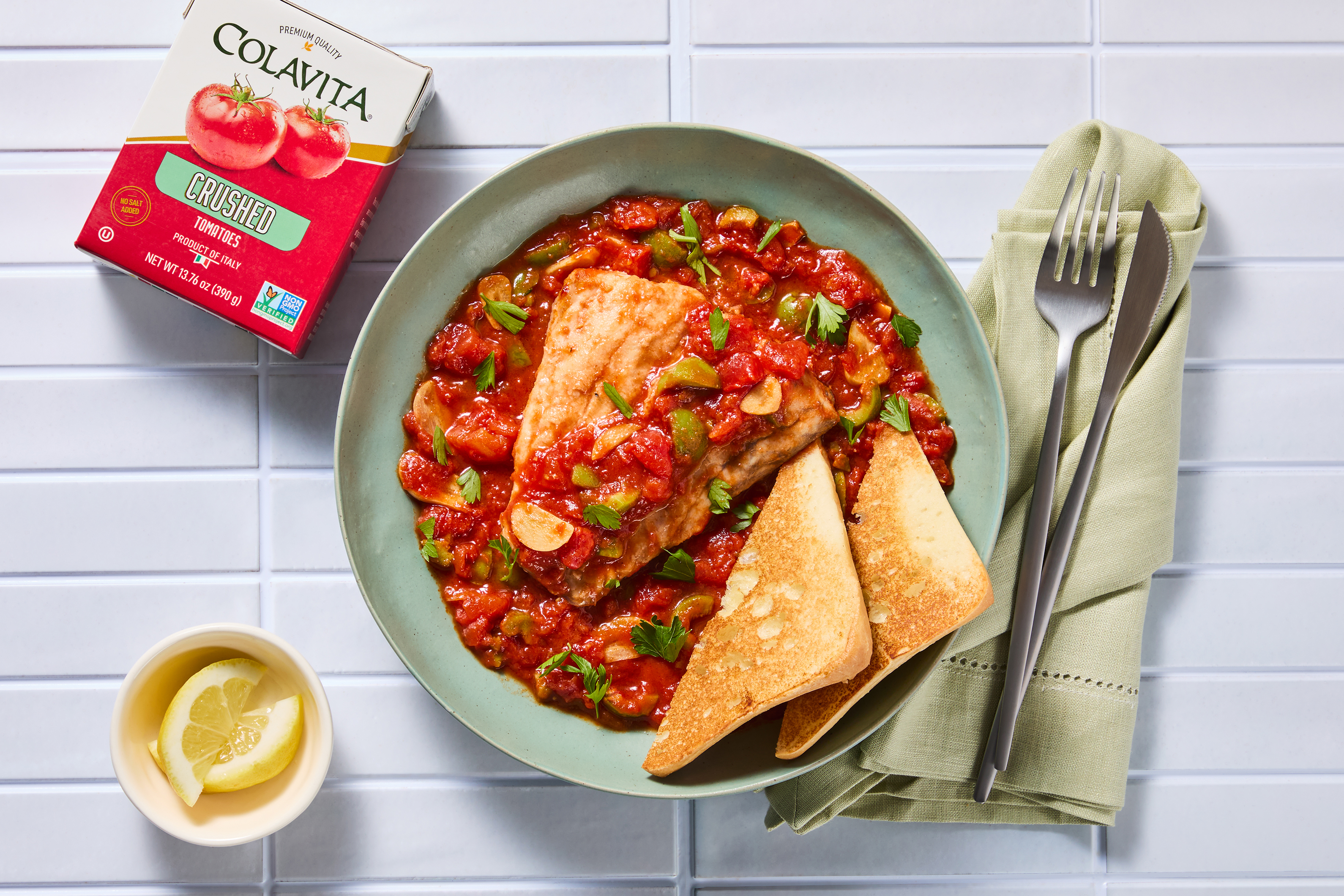 Abruzzo-Style Roasted Tomato Barramundi