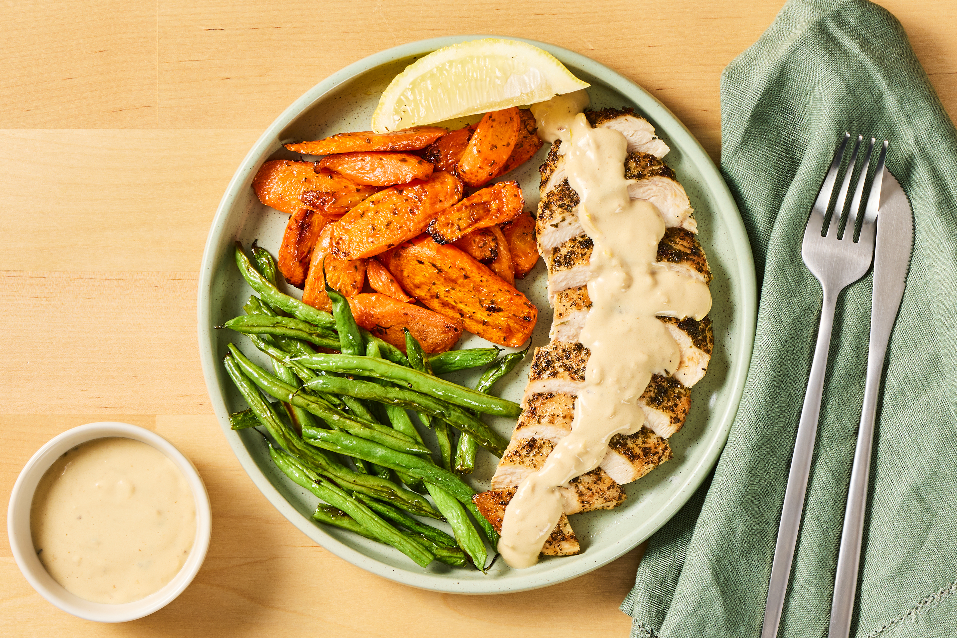 Creamy Garden Herb Sirloin Steak