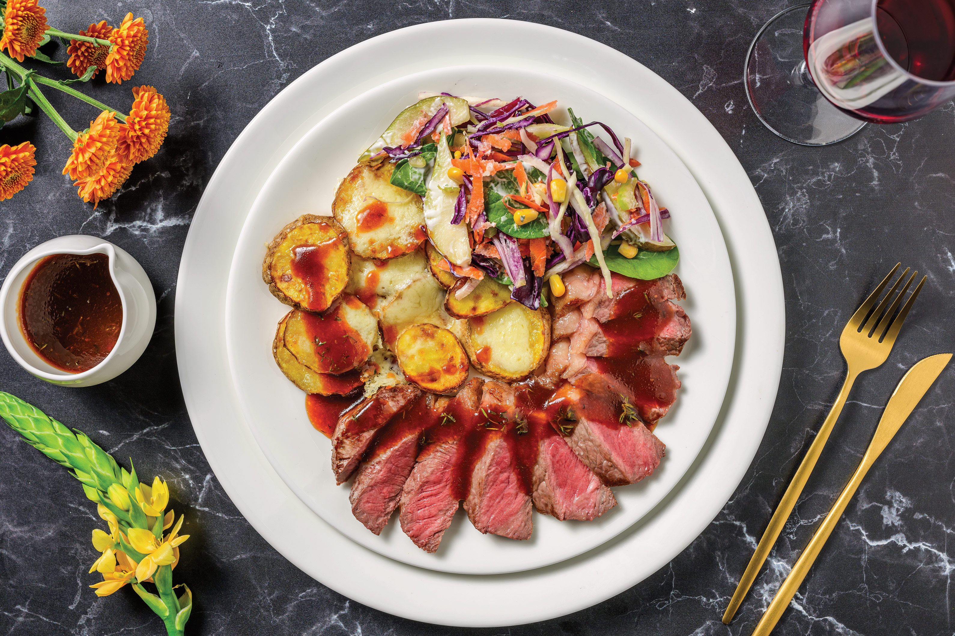 Porterhouse Steak & Sticky Glaze 