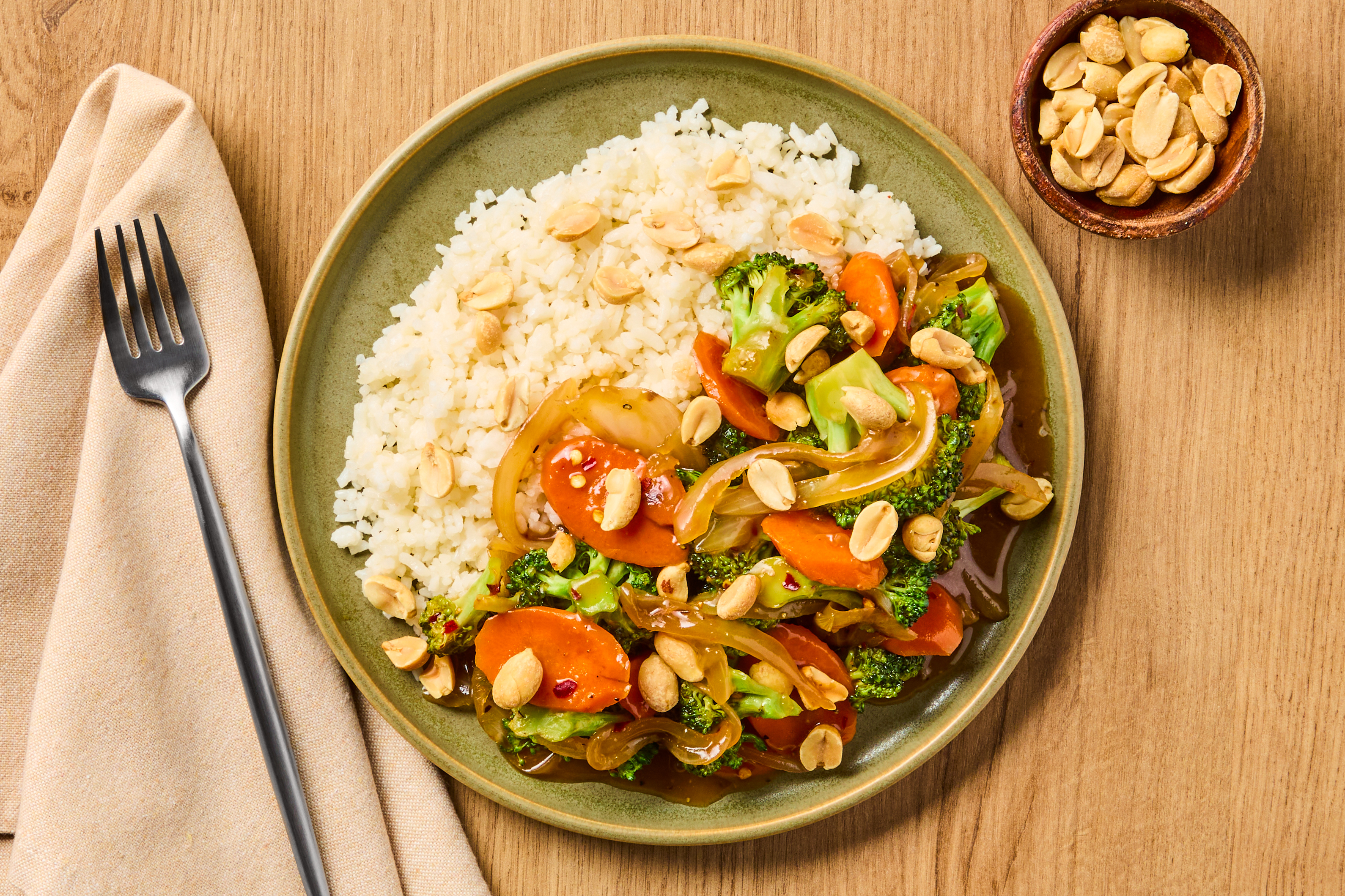 Szechuan Shrimp & Broccoli-Carrot Stir-Fry