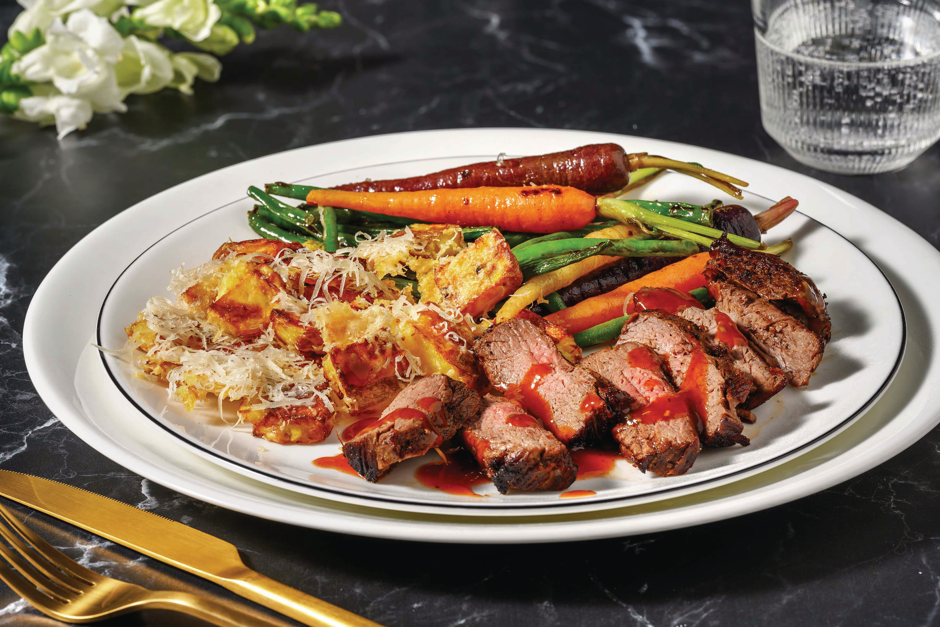 Beef Eye Fillet & Sticky Rosemary Sauce