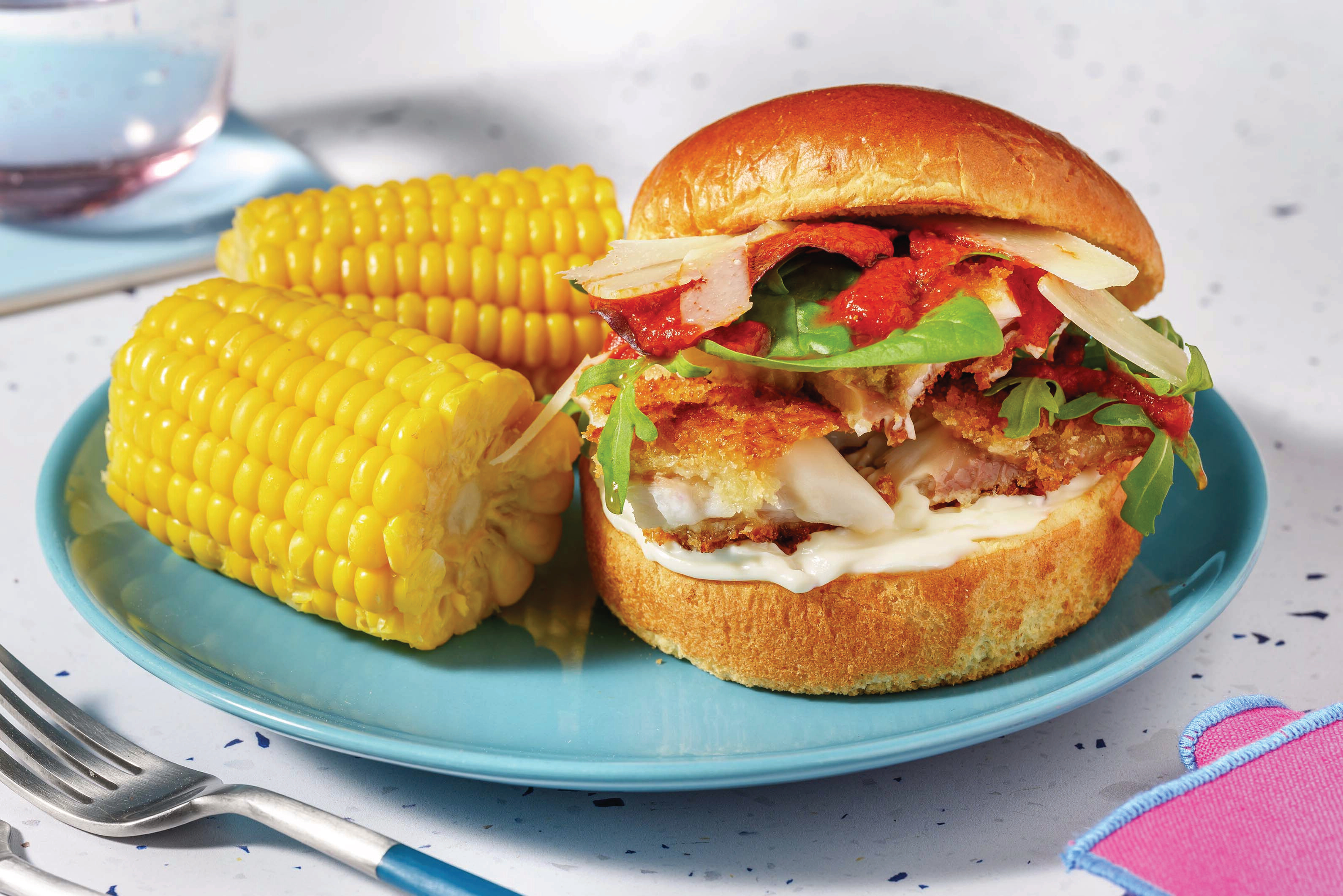 Quick Chicken & Parmesan Burger