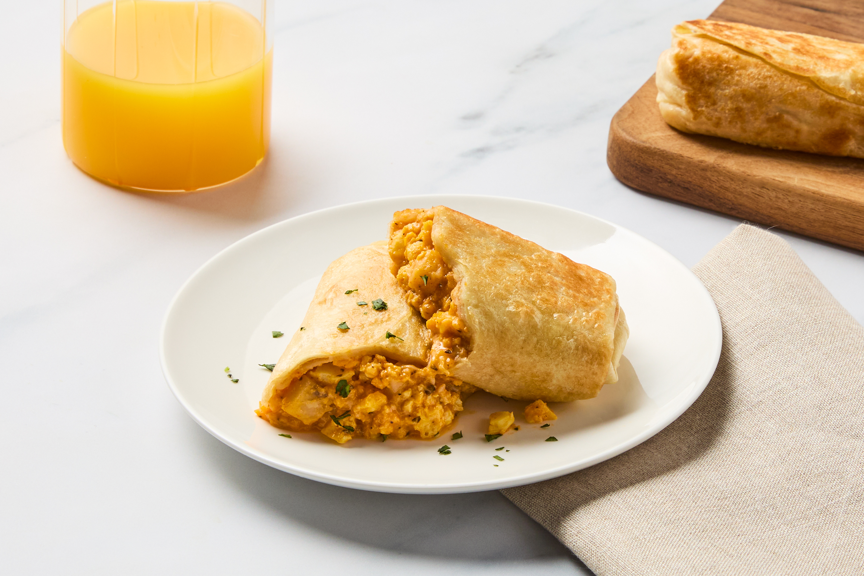 Egg & Cheddar Burritos