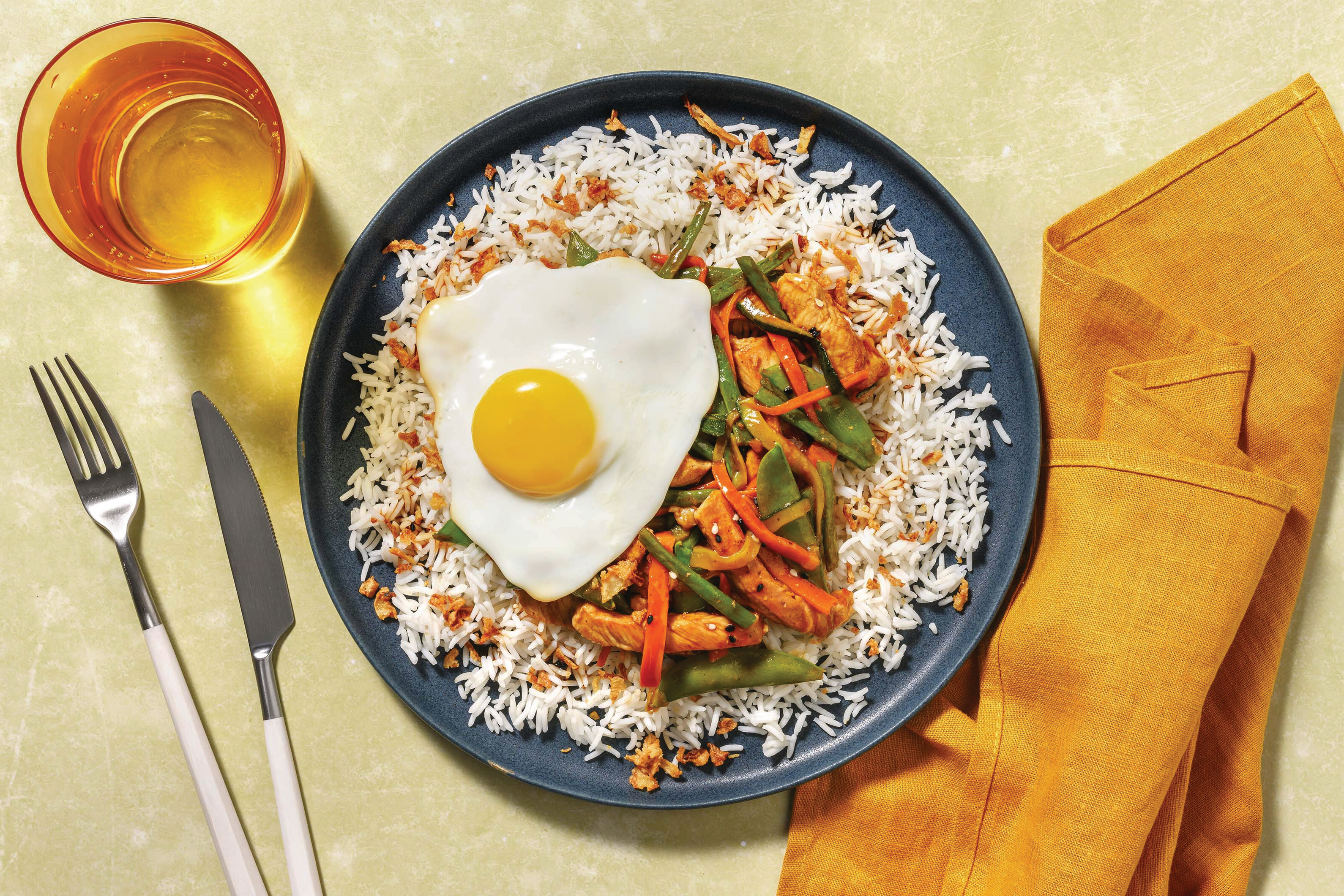 Hoisin-Ginger Beef & Veggie Rice Bowl 