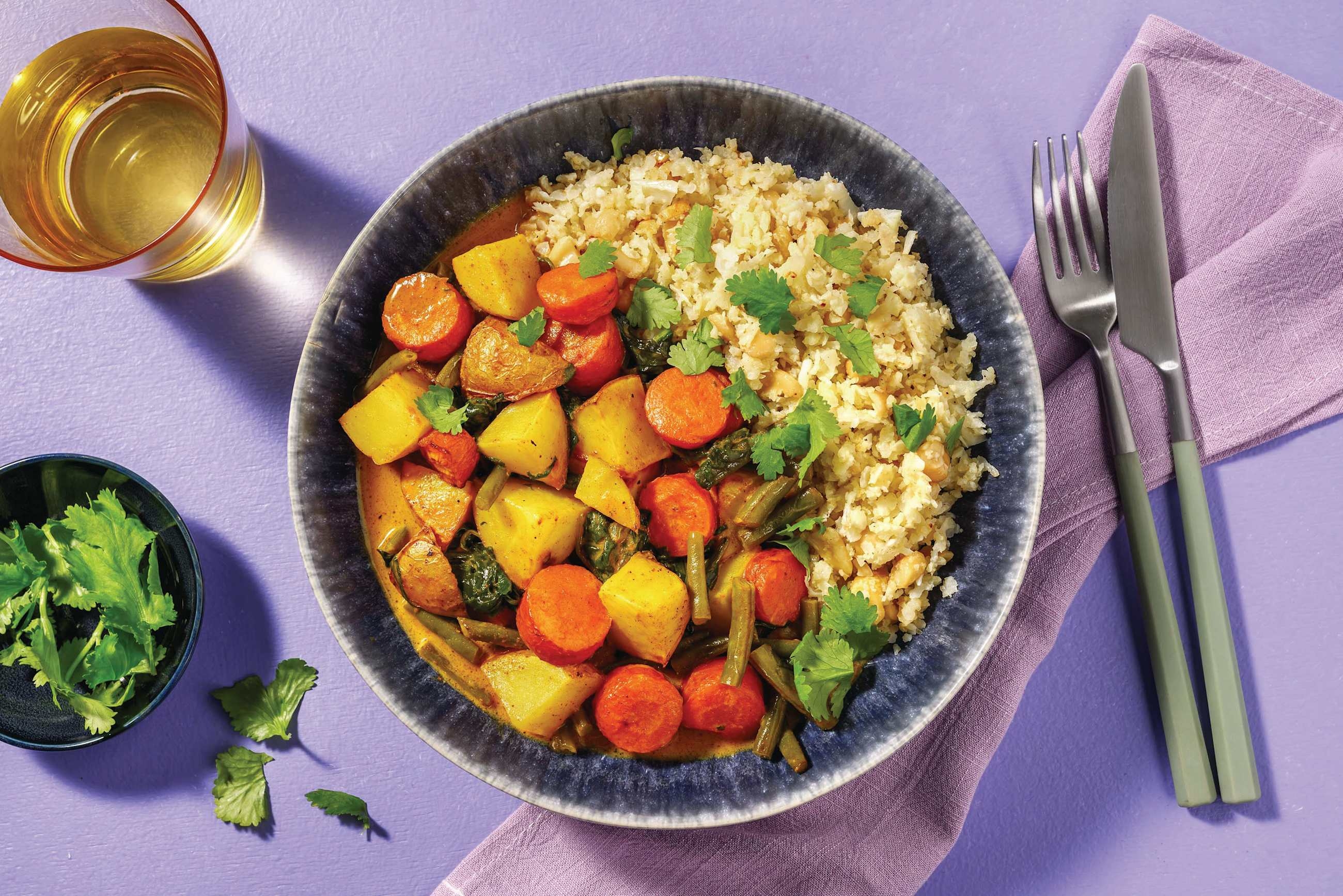 Mumbai Veggie Curry & Cauliflower Rice