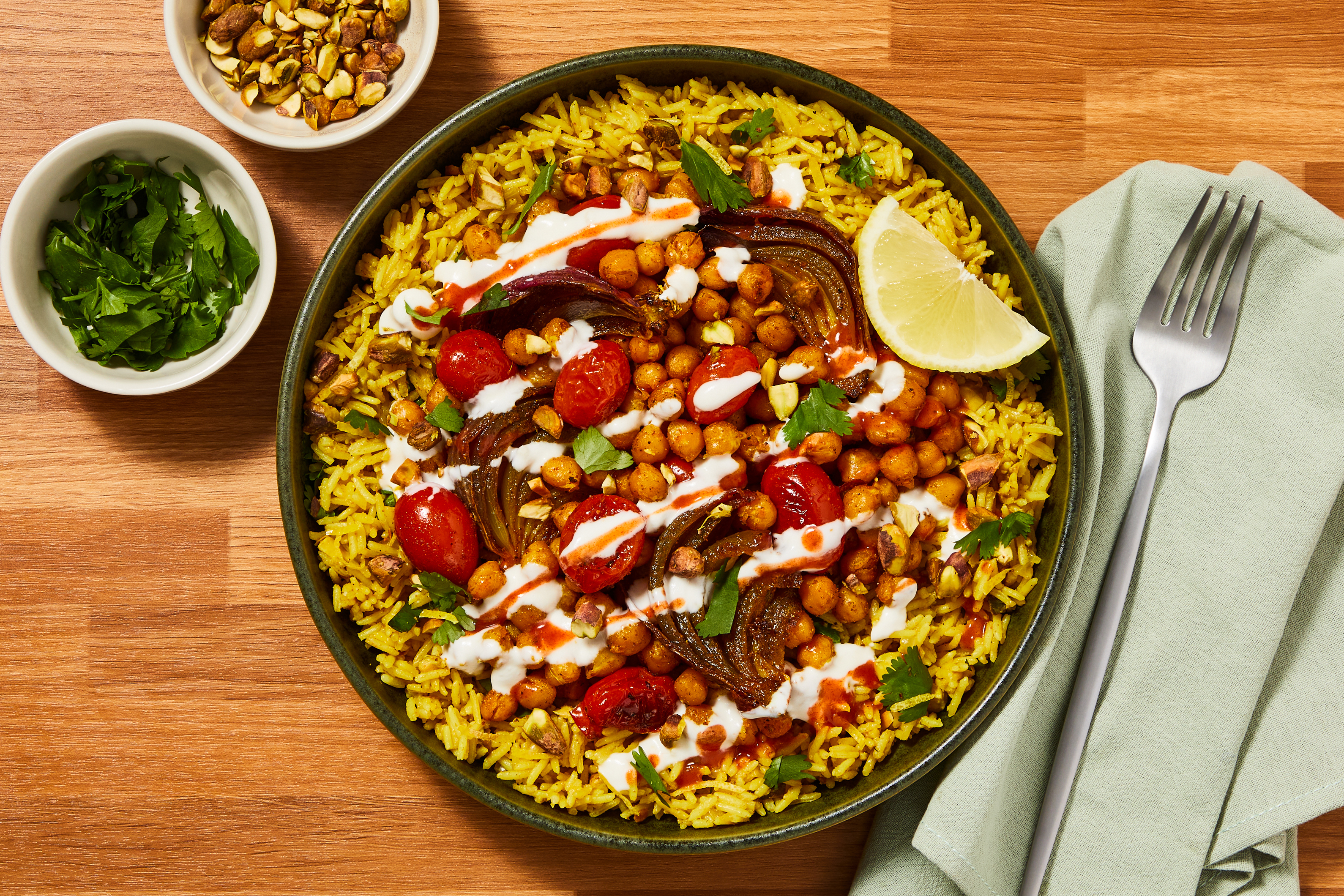 Shawarma-Spiced Sirloin Steak & Chickpea Bowls