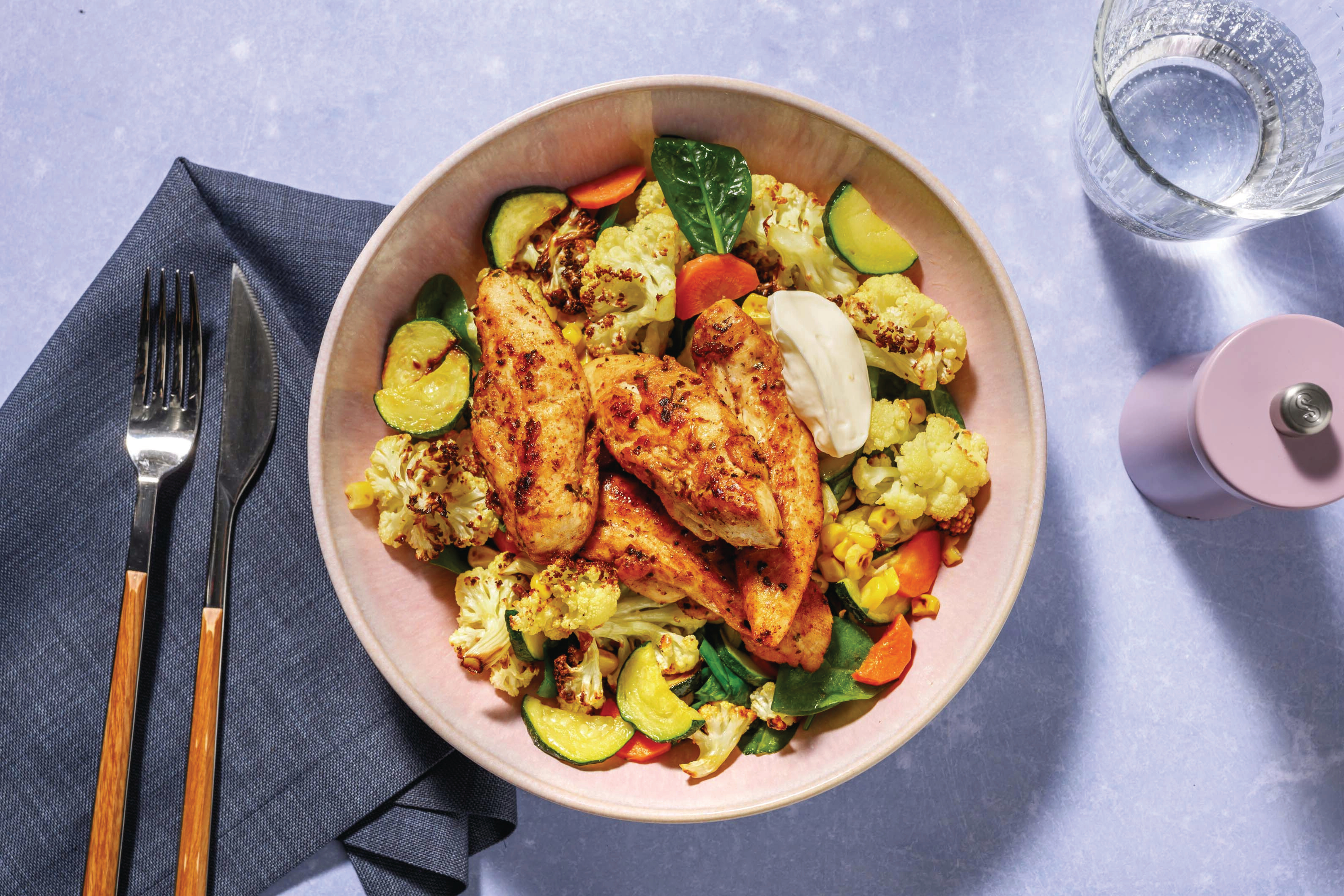 Mexican-Spiced Chicken & Garlic Sauce