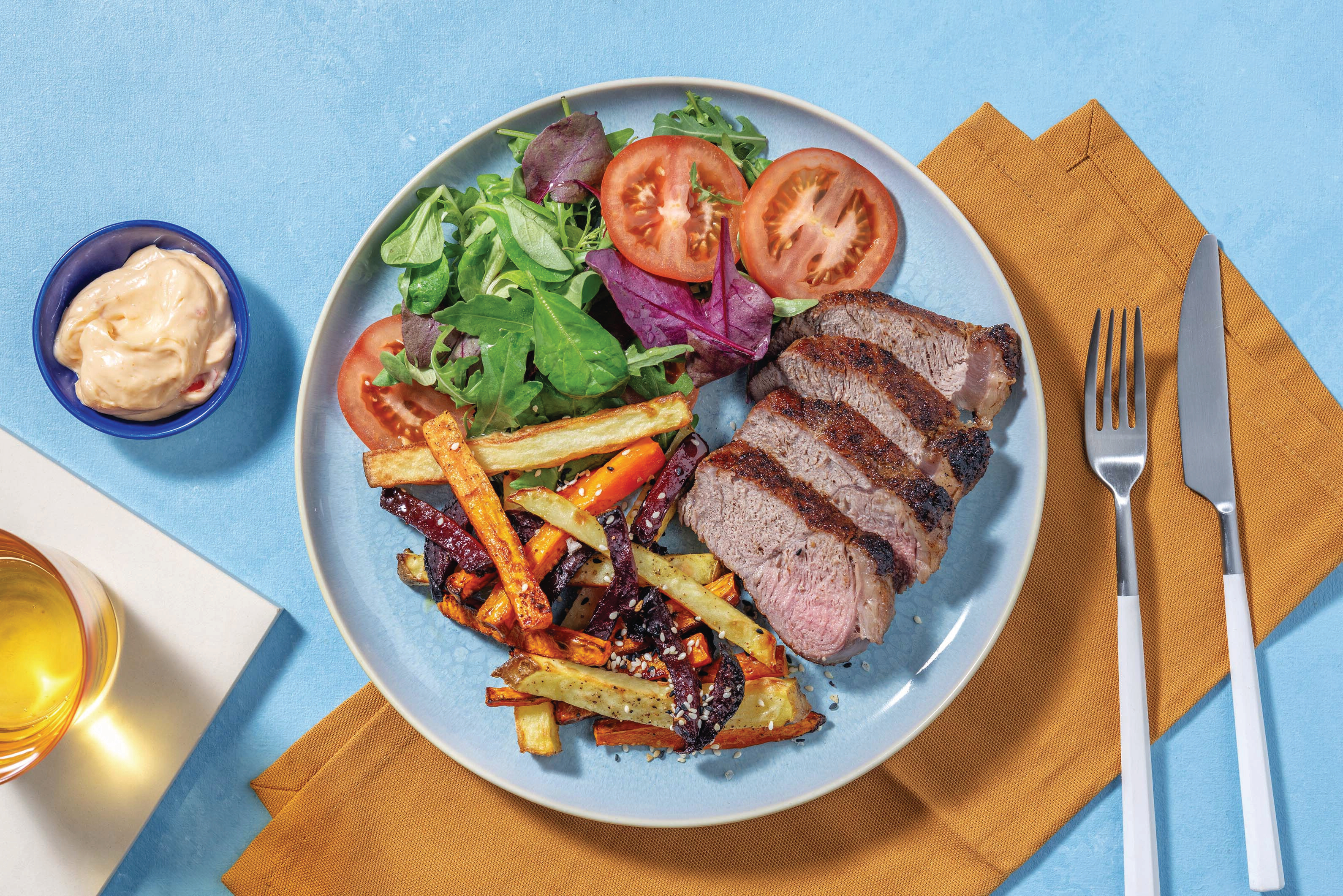 Jerk-Spiced Beef Rump & Tomato Salad