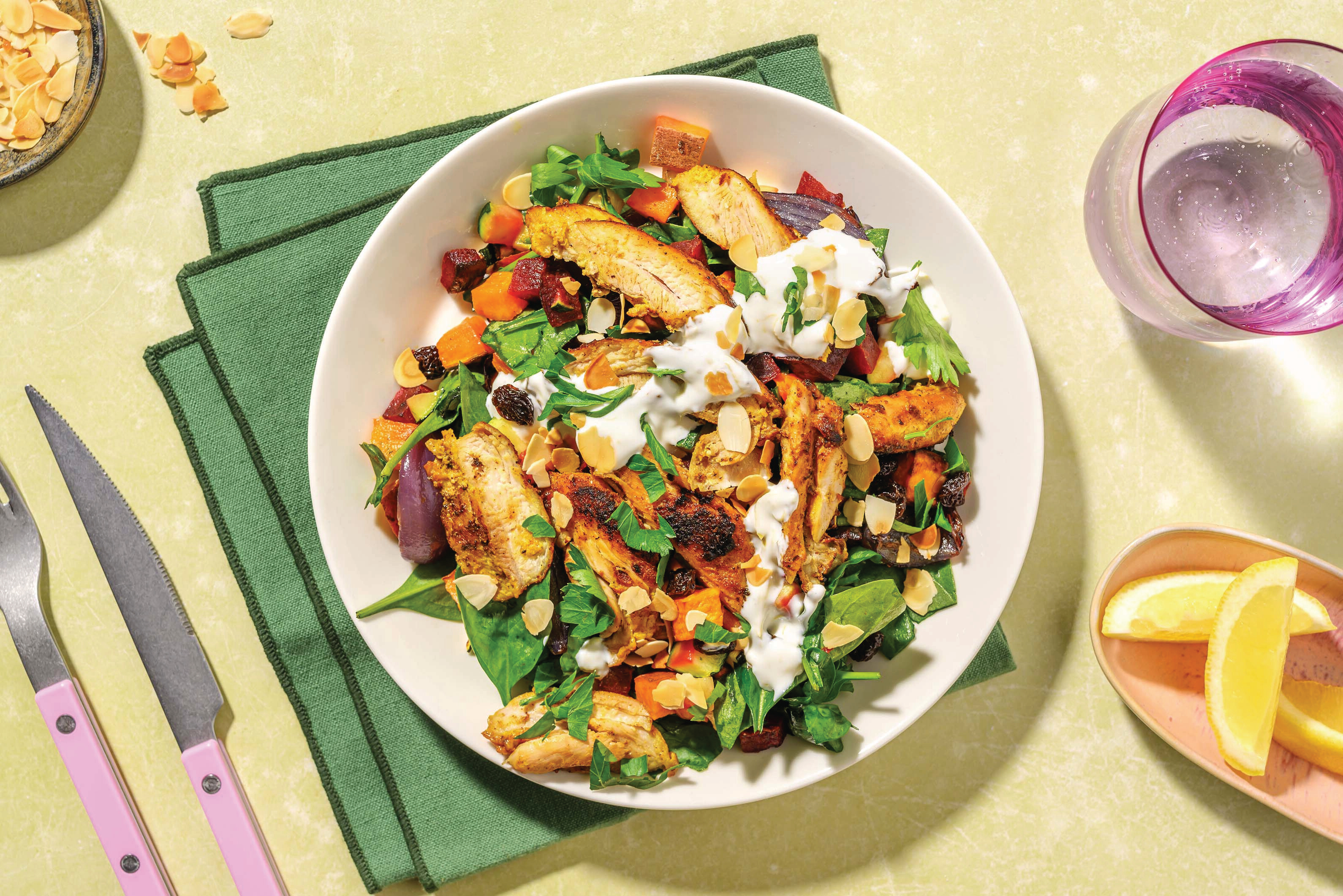 Chermoula Chicken & Roast Veggie Toss