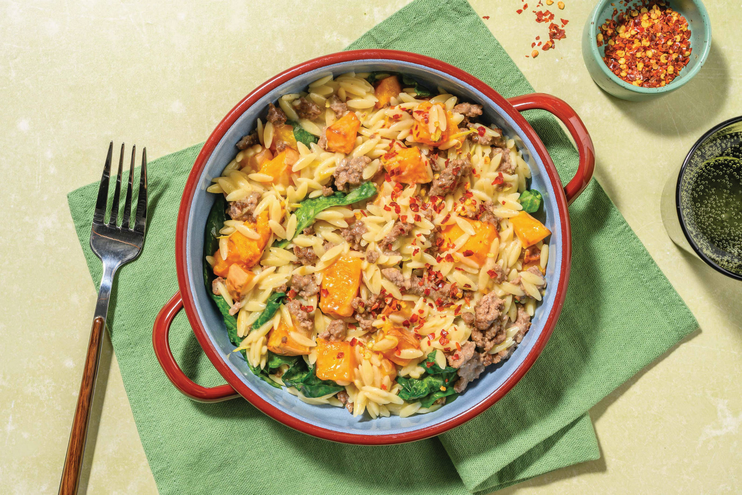 Creamy Lamb & Pumpkin Risoni
