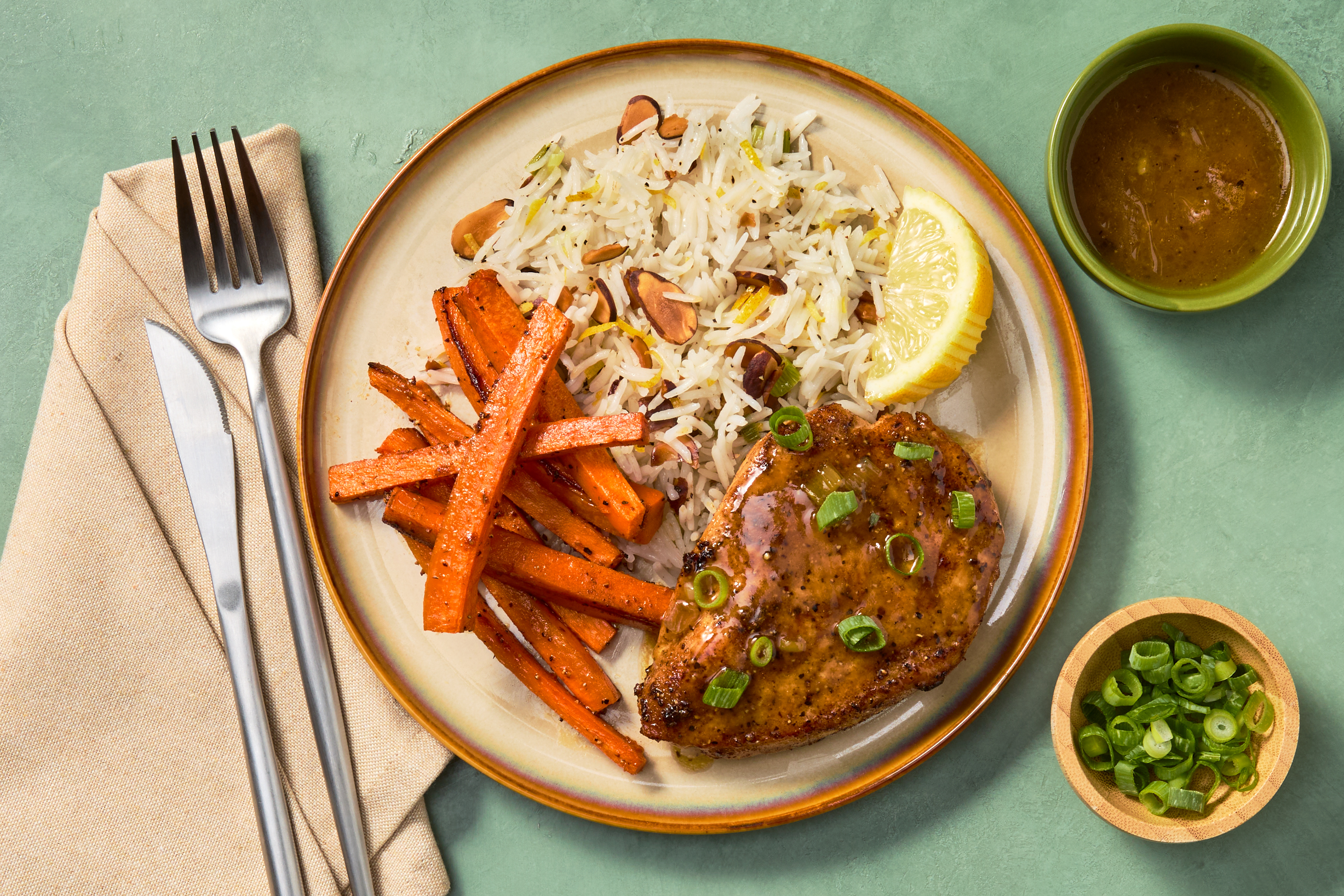 Turkish-Spiced Salmon in Apricot Pan Sauce
