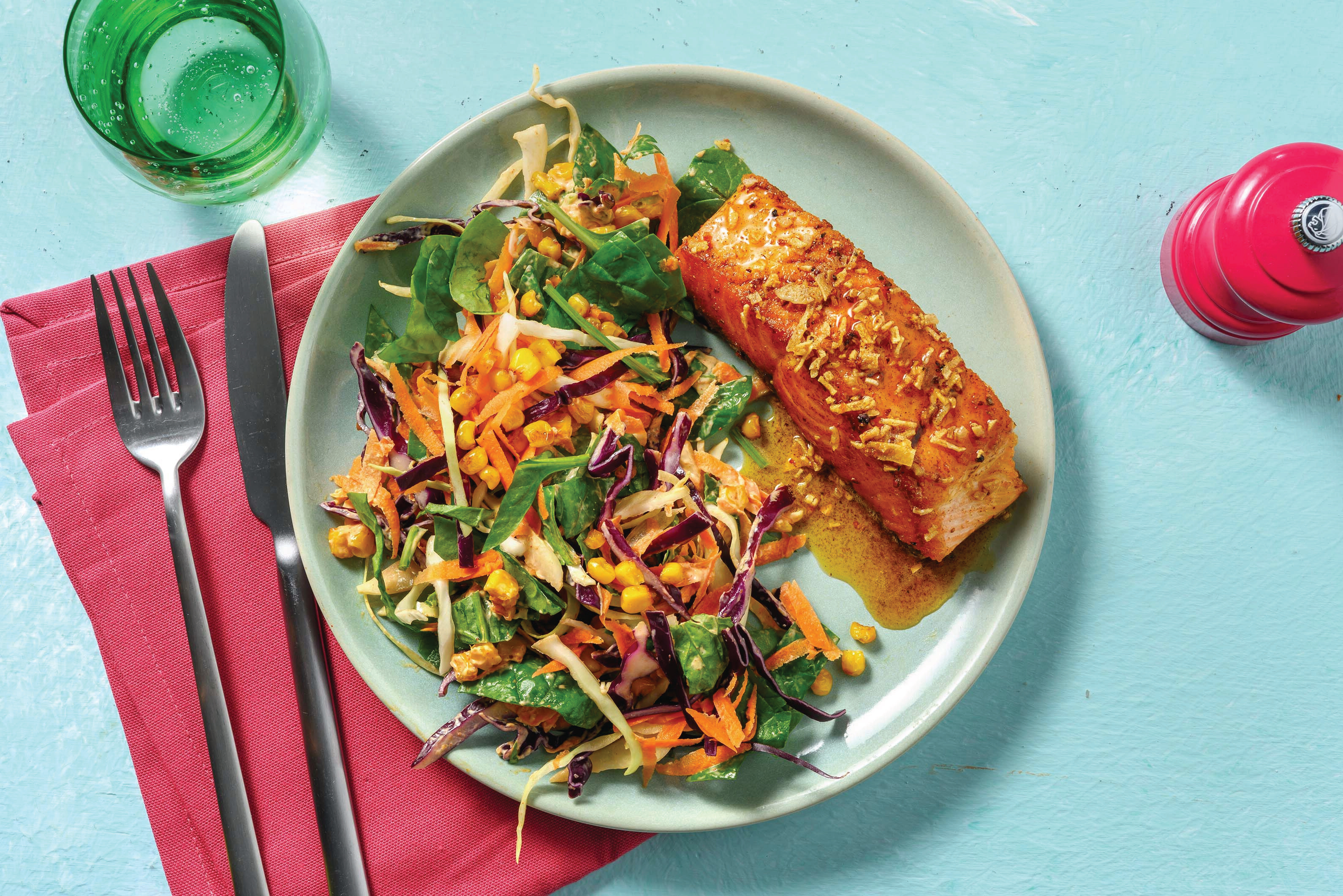 Tex-Mex Seared Salmon