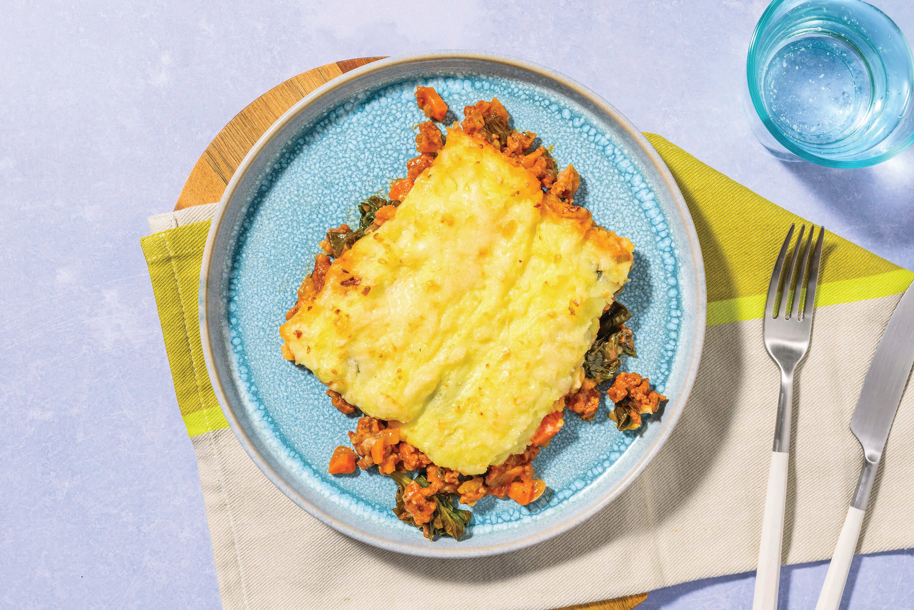 Quick Italian Lamb & Spinach Pie