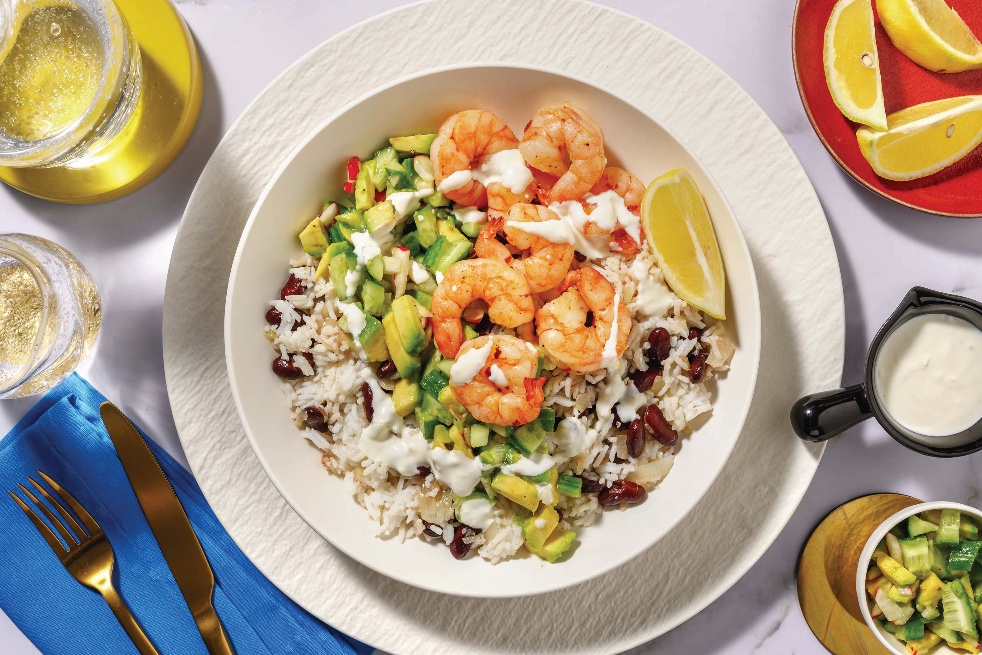 Mighty Prawn & Bean Rice Bowl