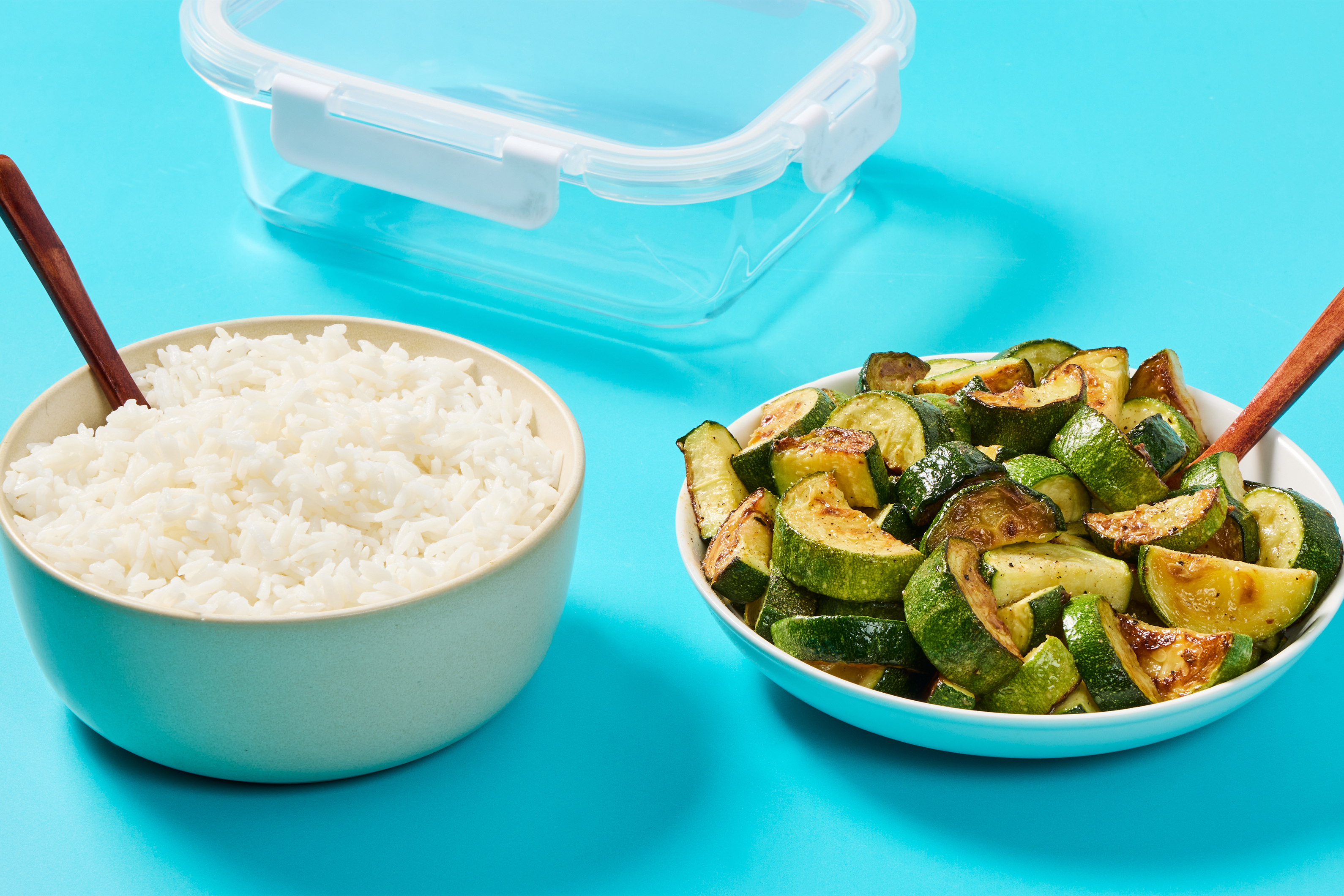 Meal Prep Rice & Roasted Zucchini