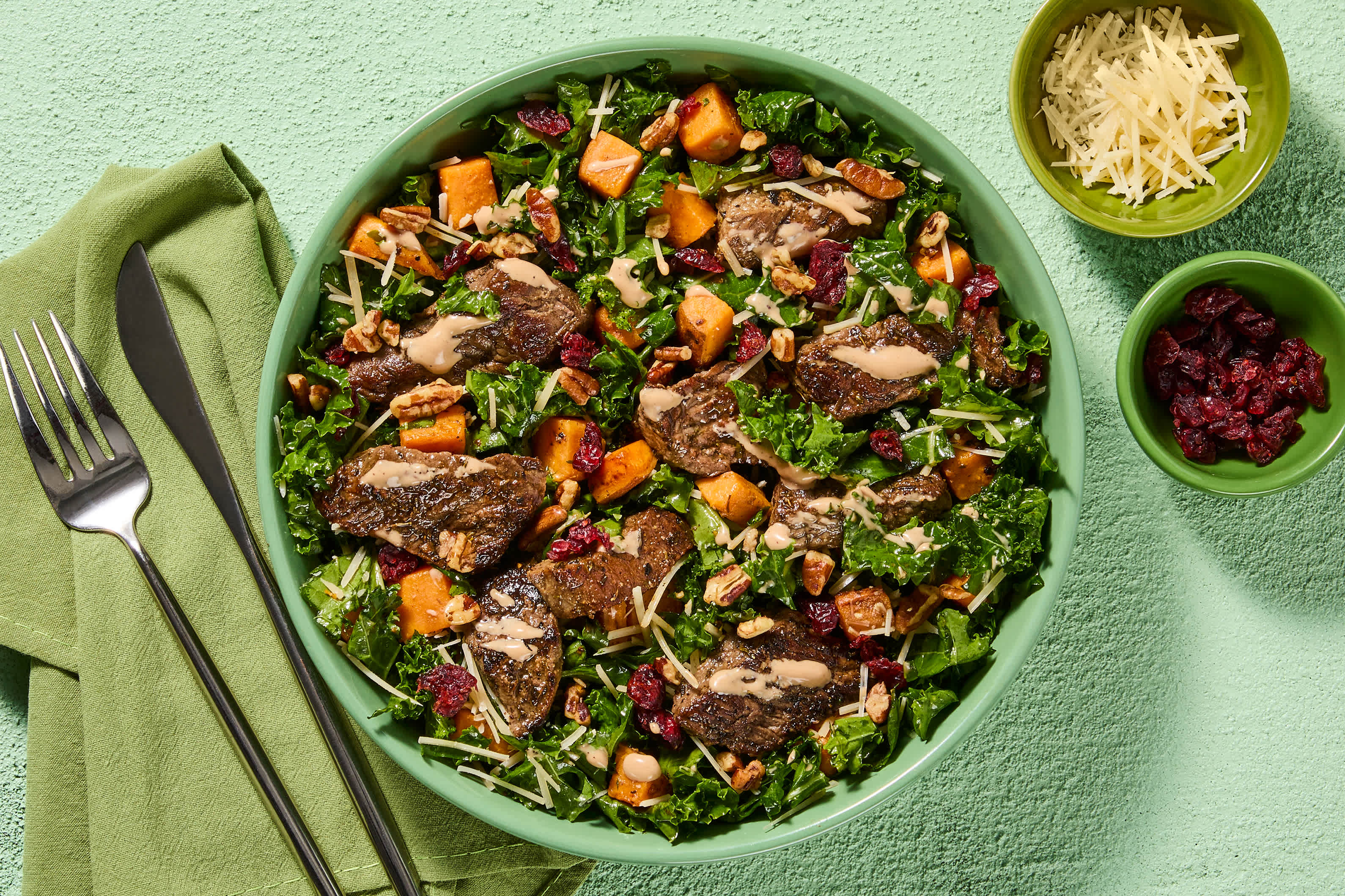Icelandic Cod, Kale & Sweet Potato Salad