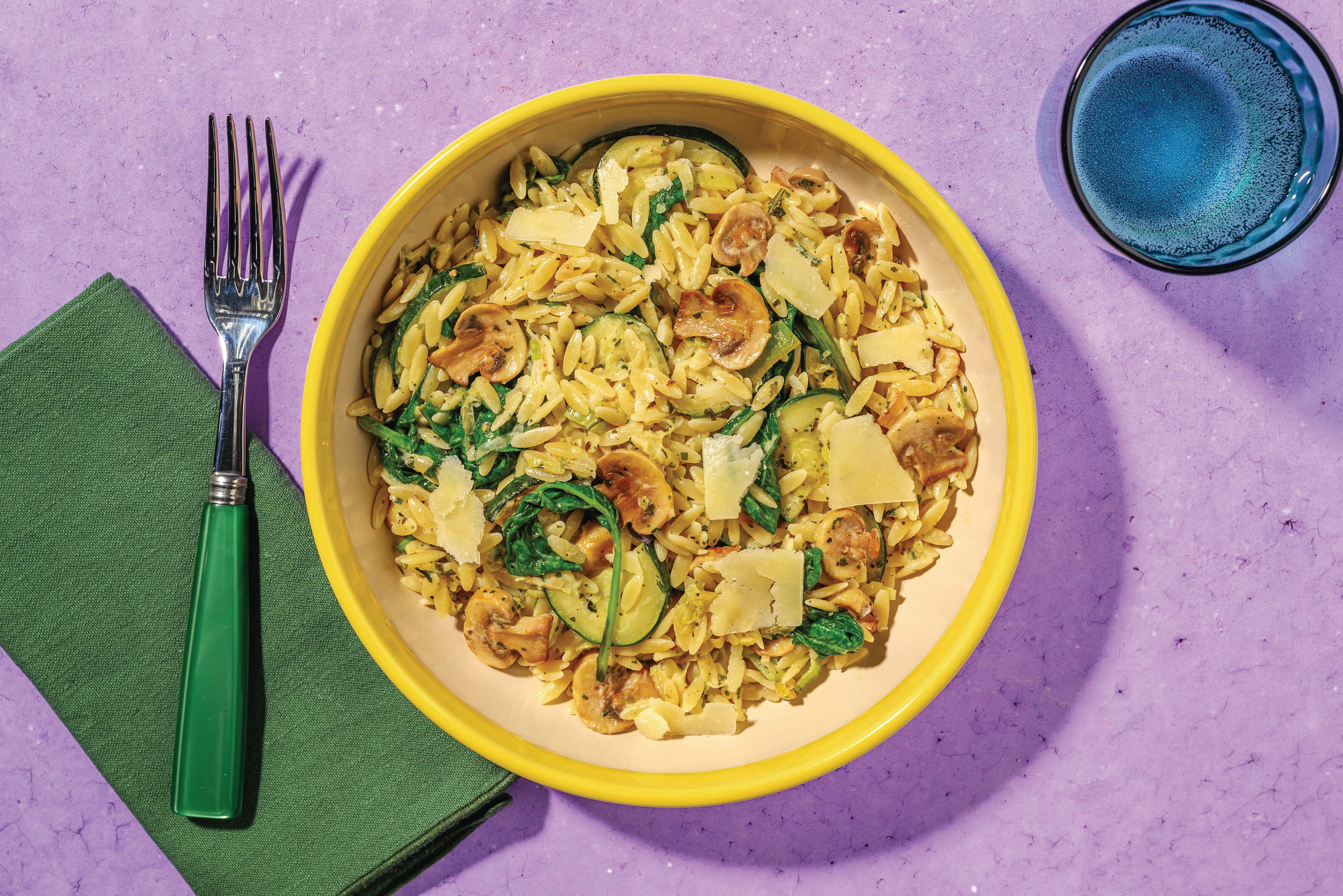 Creamy Chicken, Mushroom & Zucchini Risoni