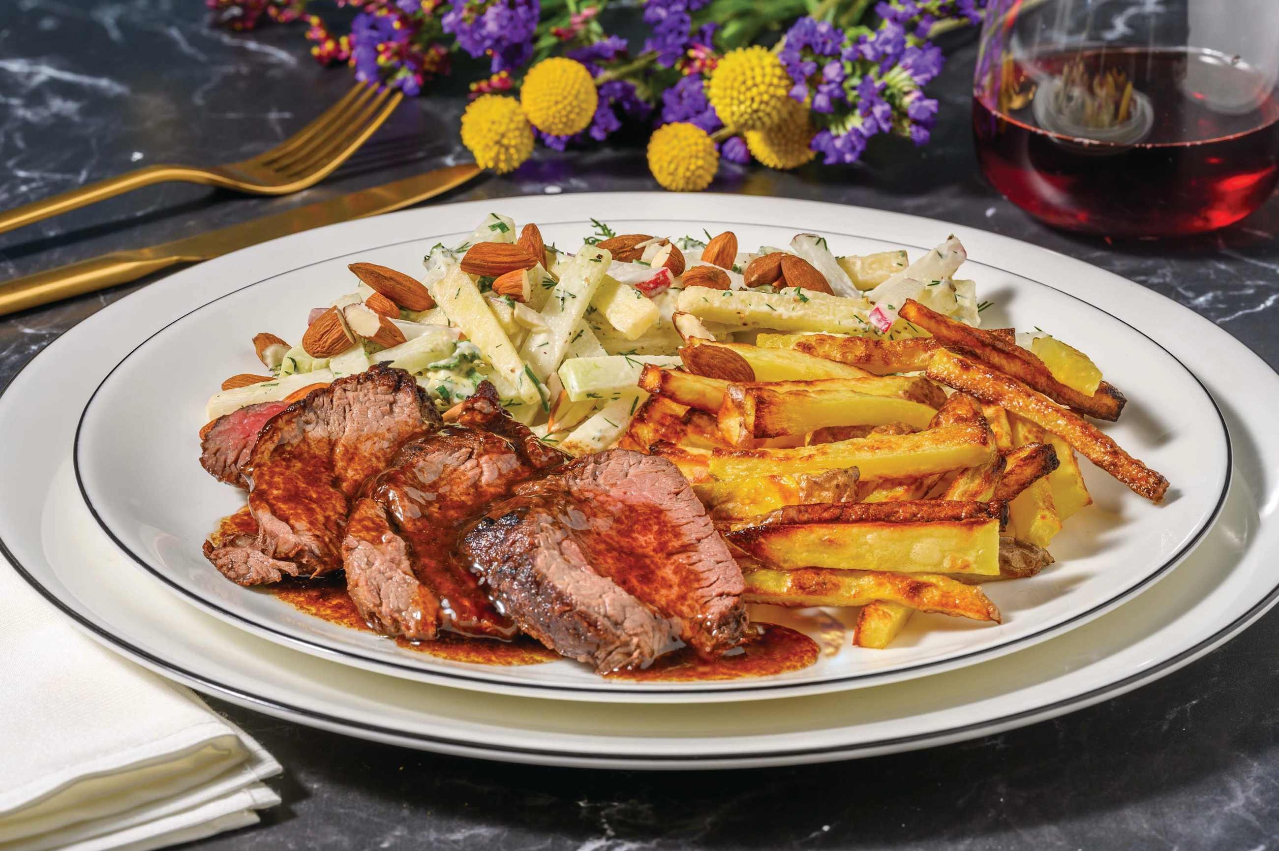 Steak Frites & Red Wine Gastrique