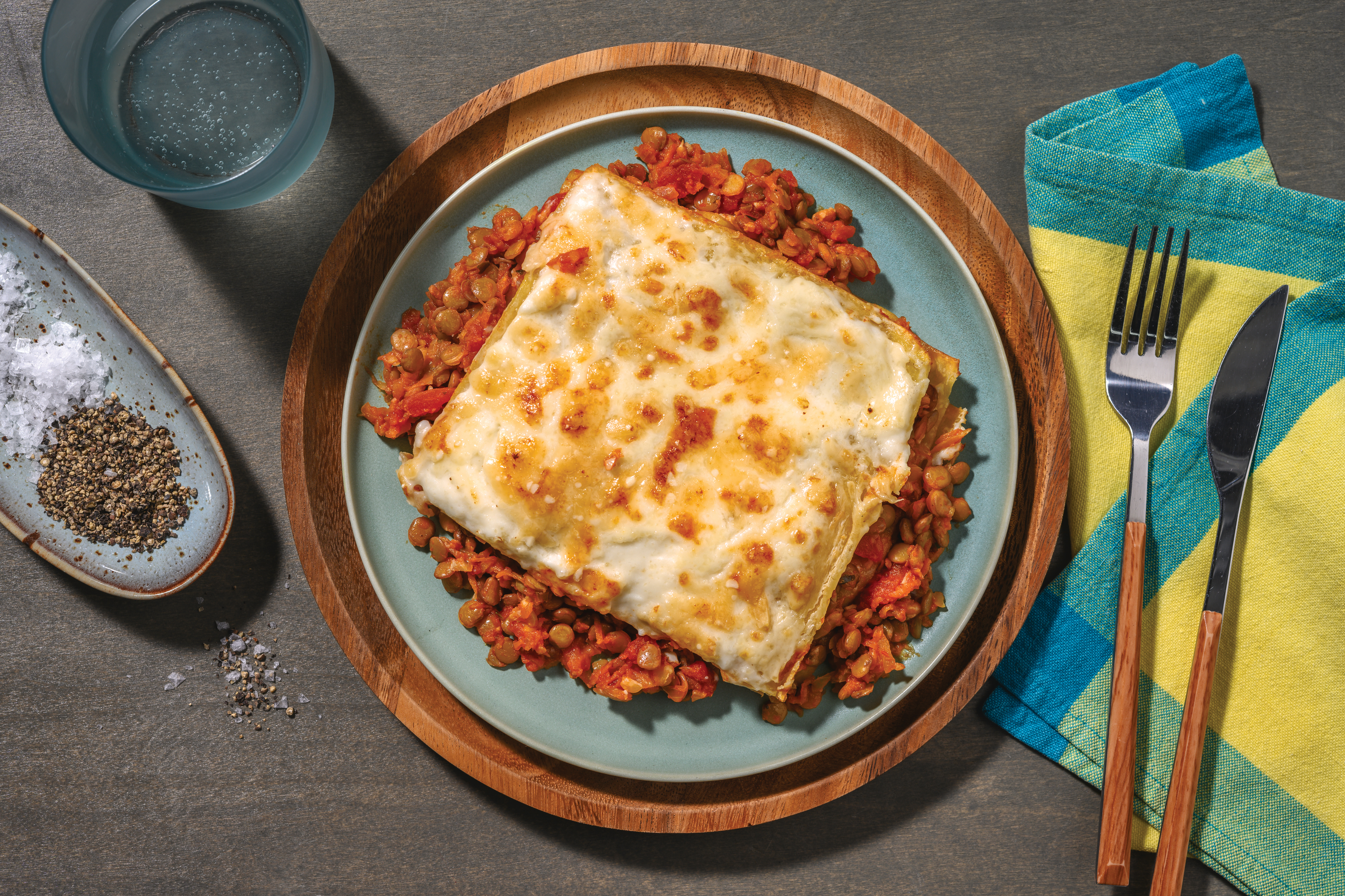 Hidden Beef & Pork Veggie & Black Bean Lasagne