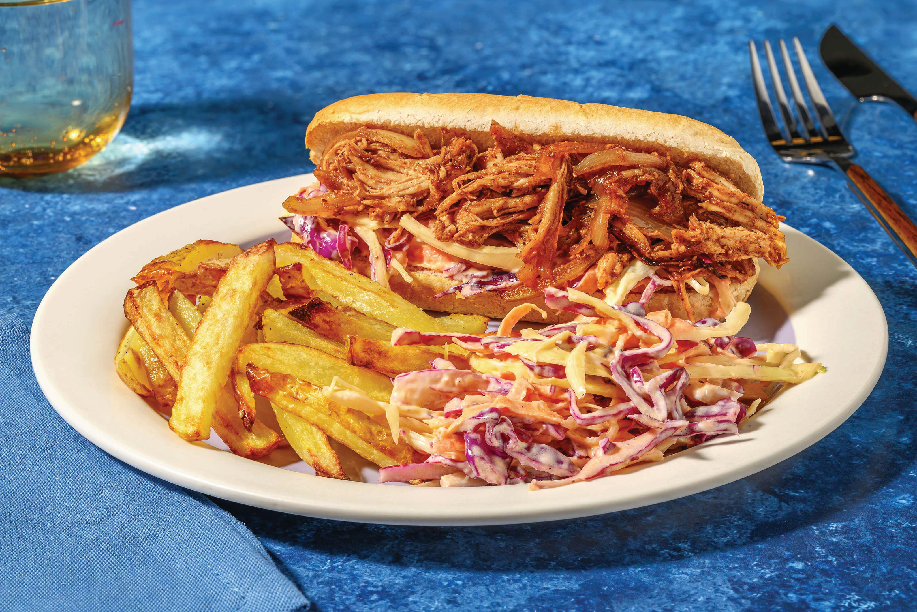 Texan-Style BBQ Pulled Chicken Roll