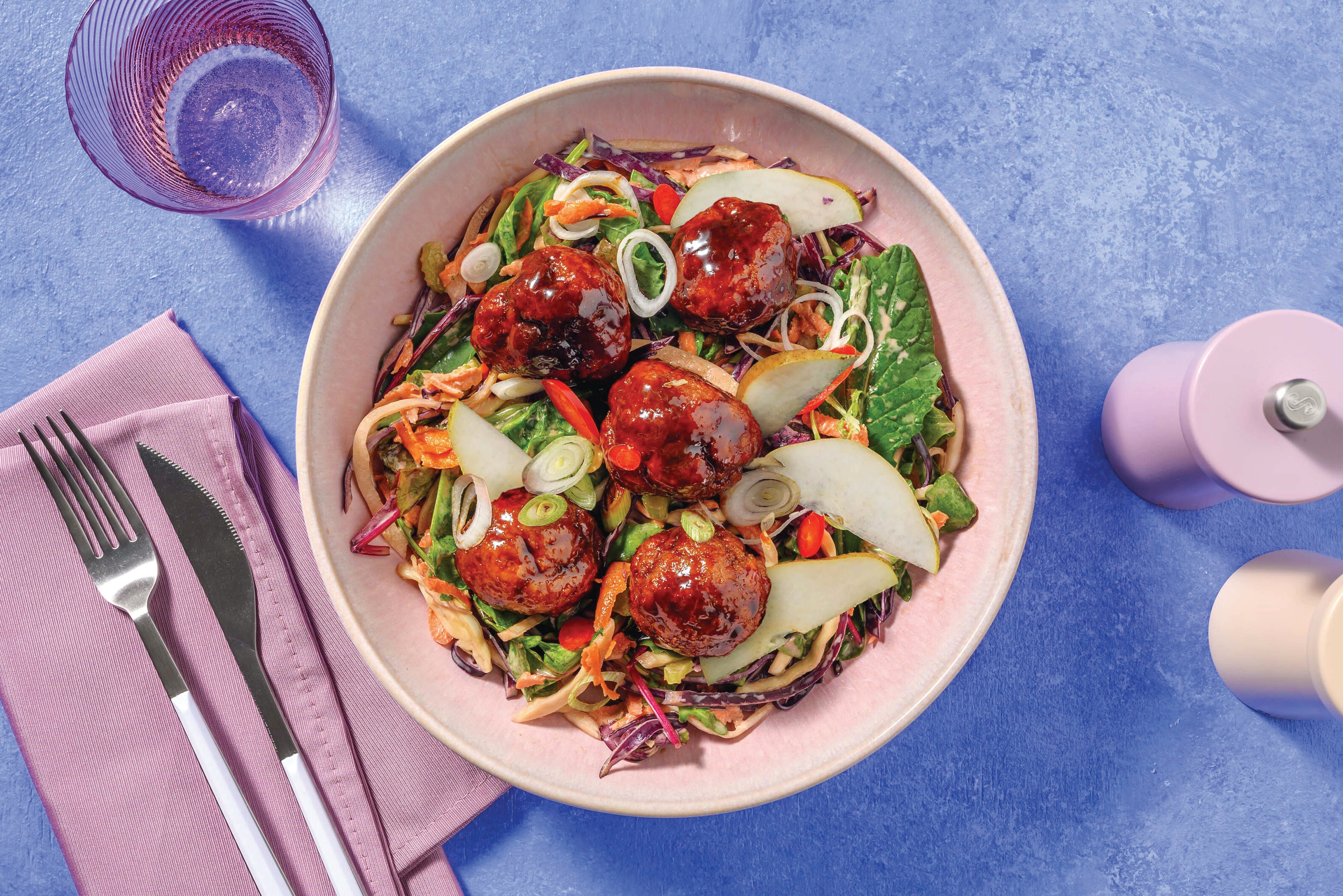 Honey, Soy & Ginger Beef Meatballs