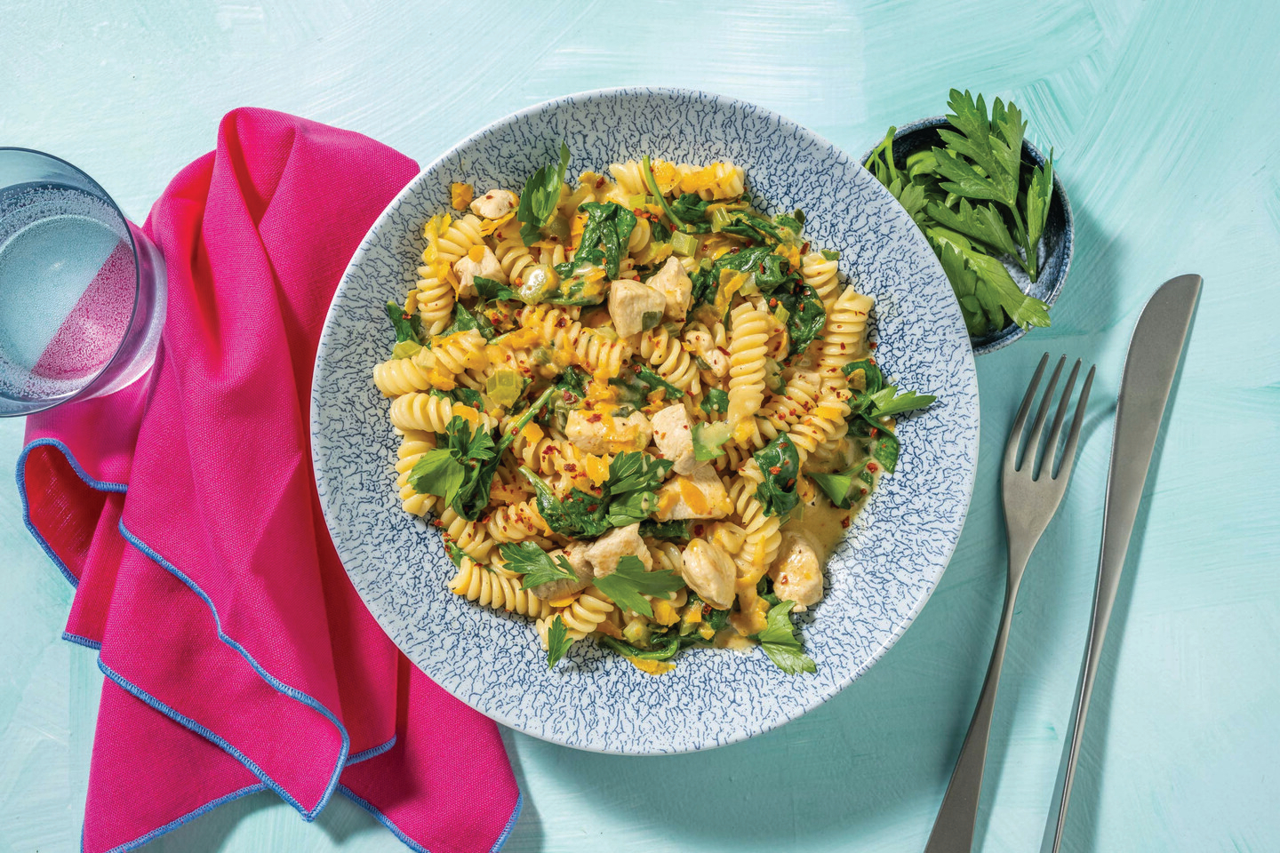 HelloHero: One-Pot Chicken & Veggie Penne