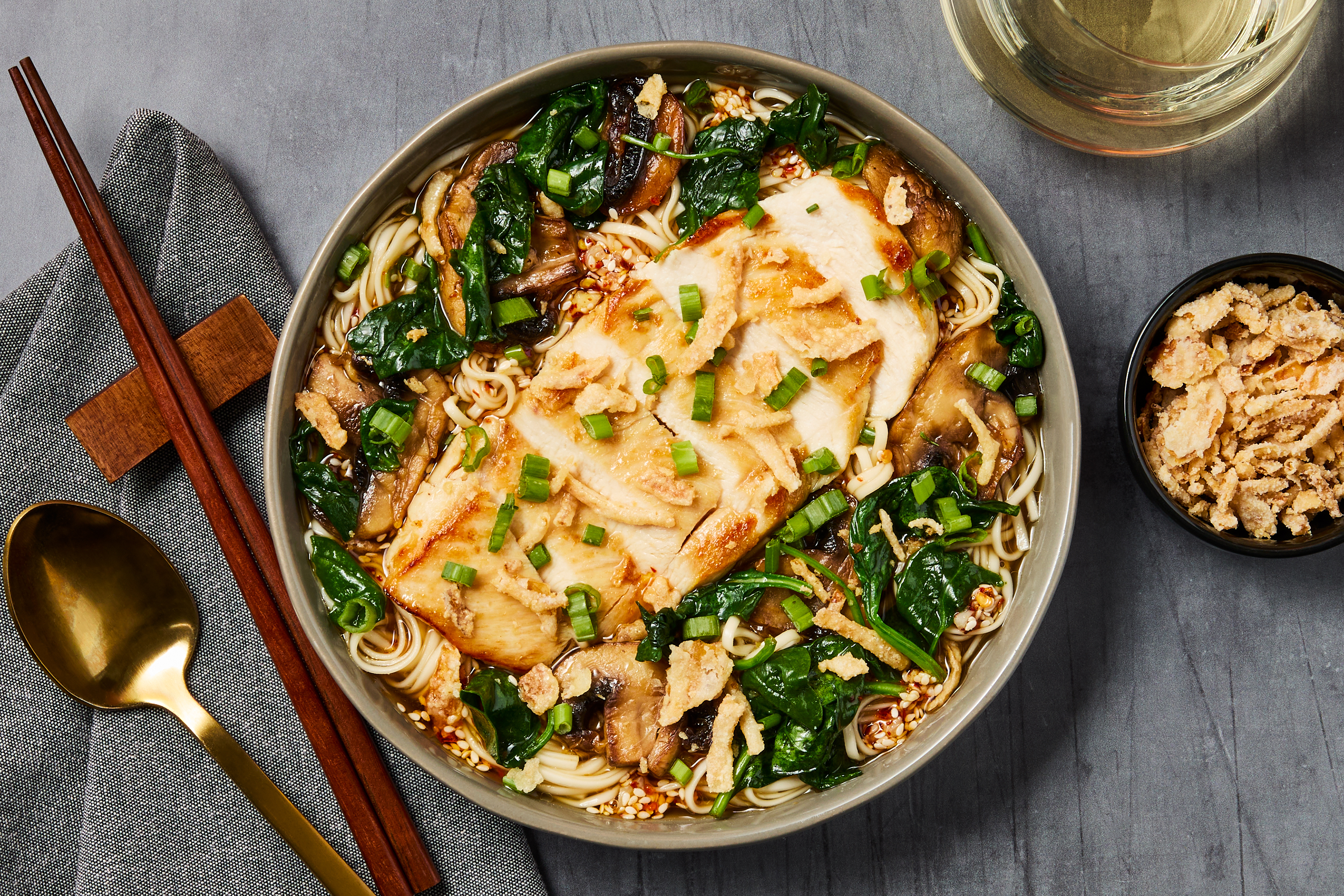 Chicken Ramen in a Shoyu-Style Broth