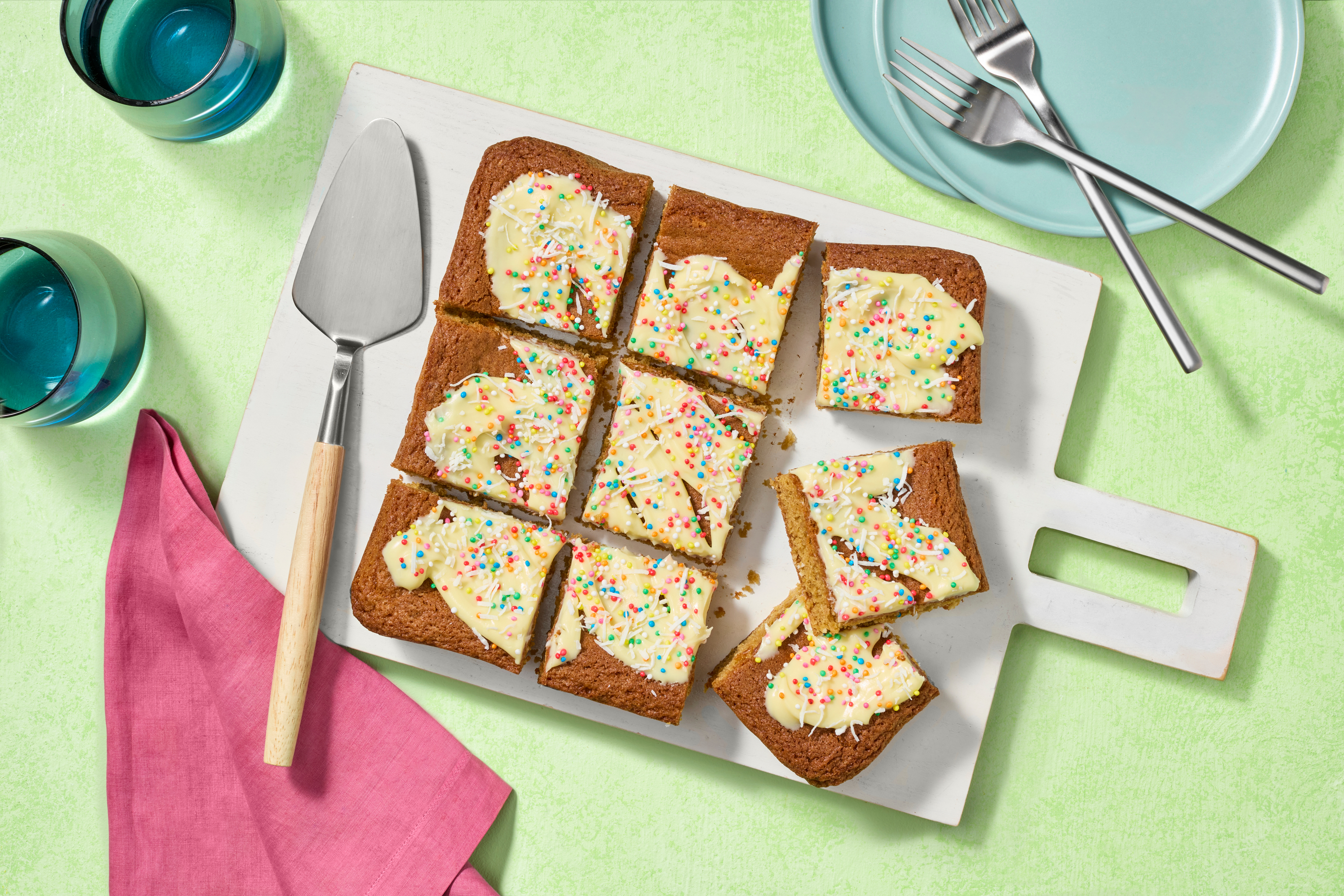 Fairy Bread Blondies