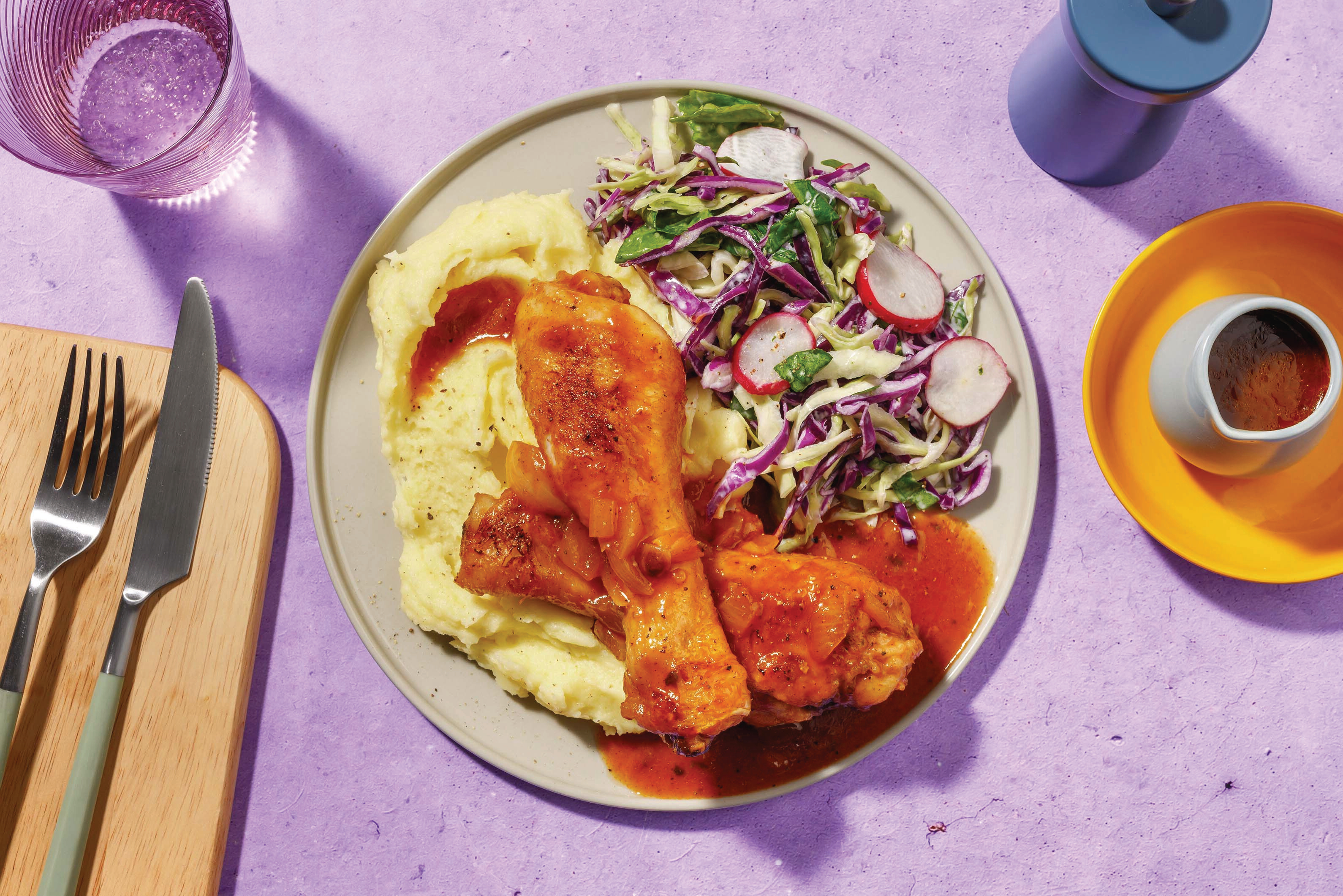 American Slow-Cooked BBQ Chicken Drumsticks 