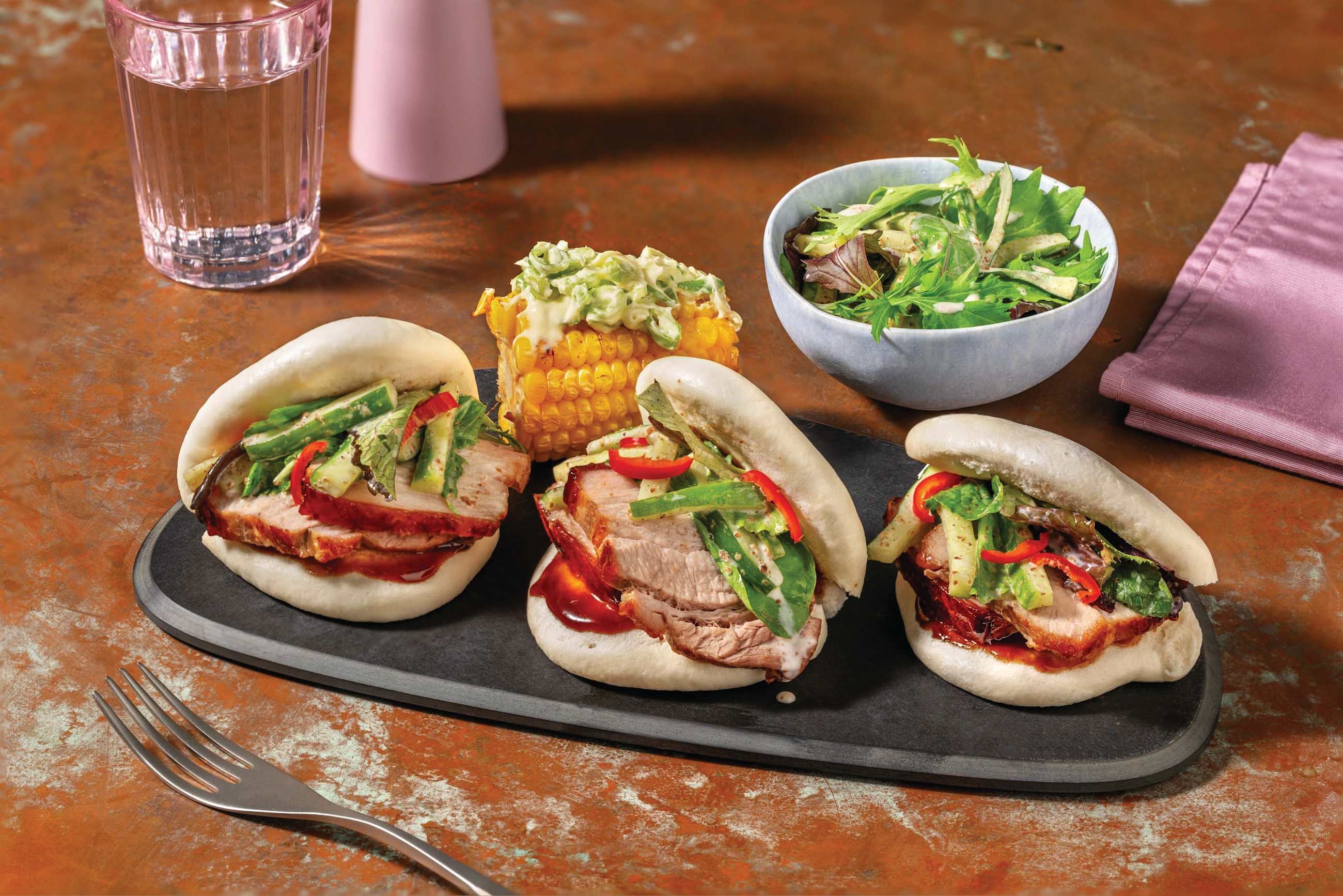 Roast Pork Belly Bao Buns & Hoisin Sauce