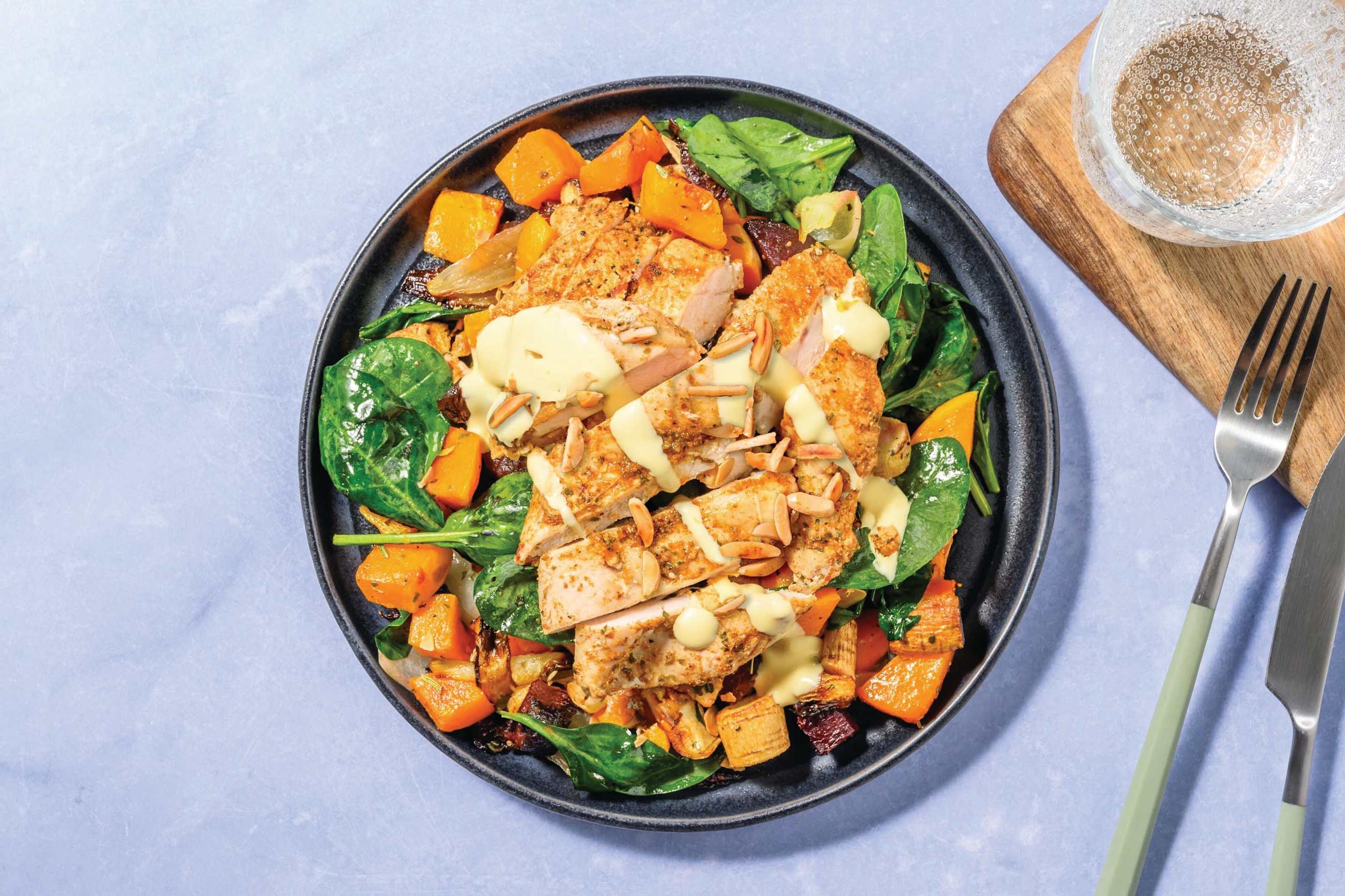 Kiwi-Spiced Halloumi & Veggie Toss